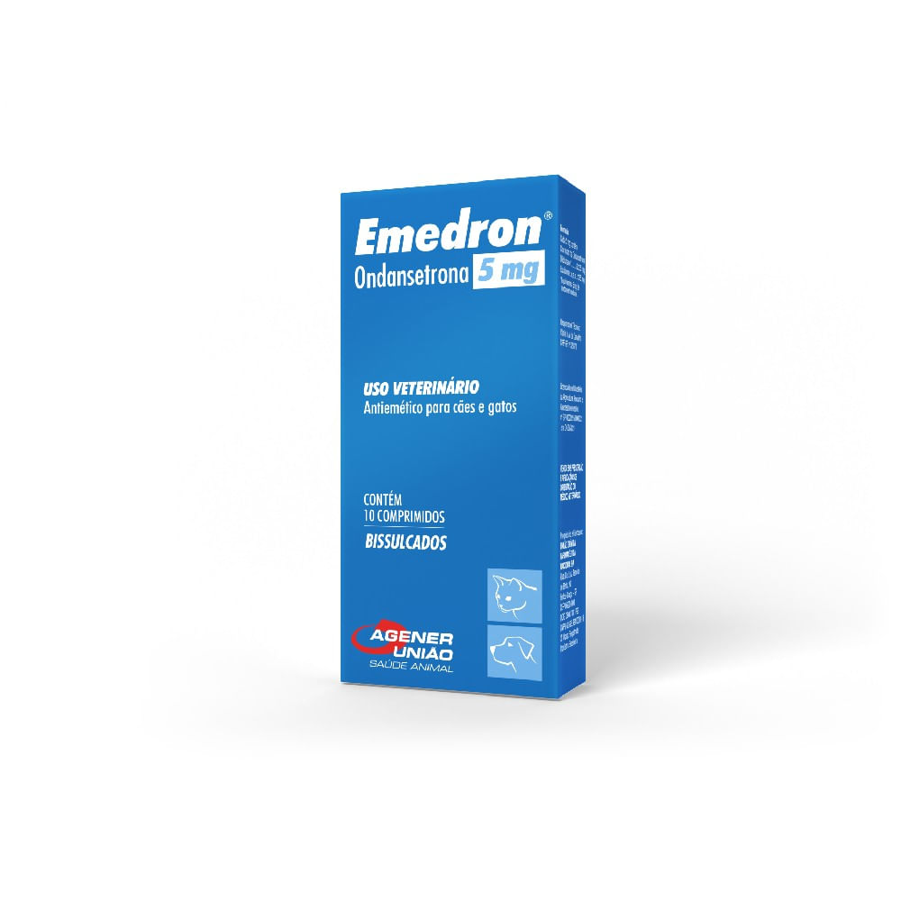 Emedron 5mg Antiemético para Cães e Gatos