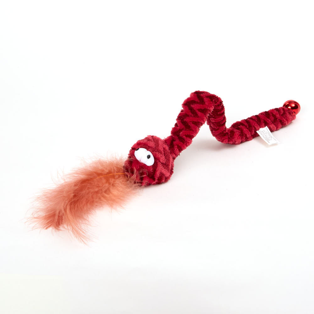 Brinquedo Pelúcia Cobra com Catnip Flicks