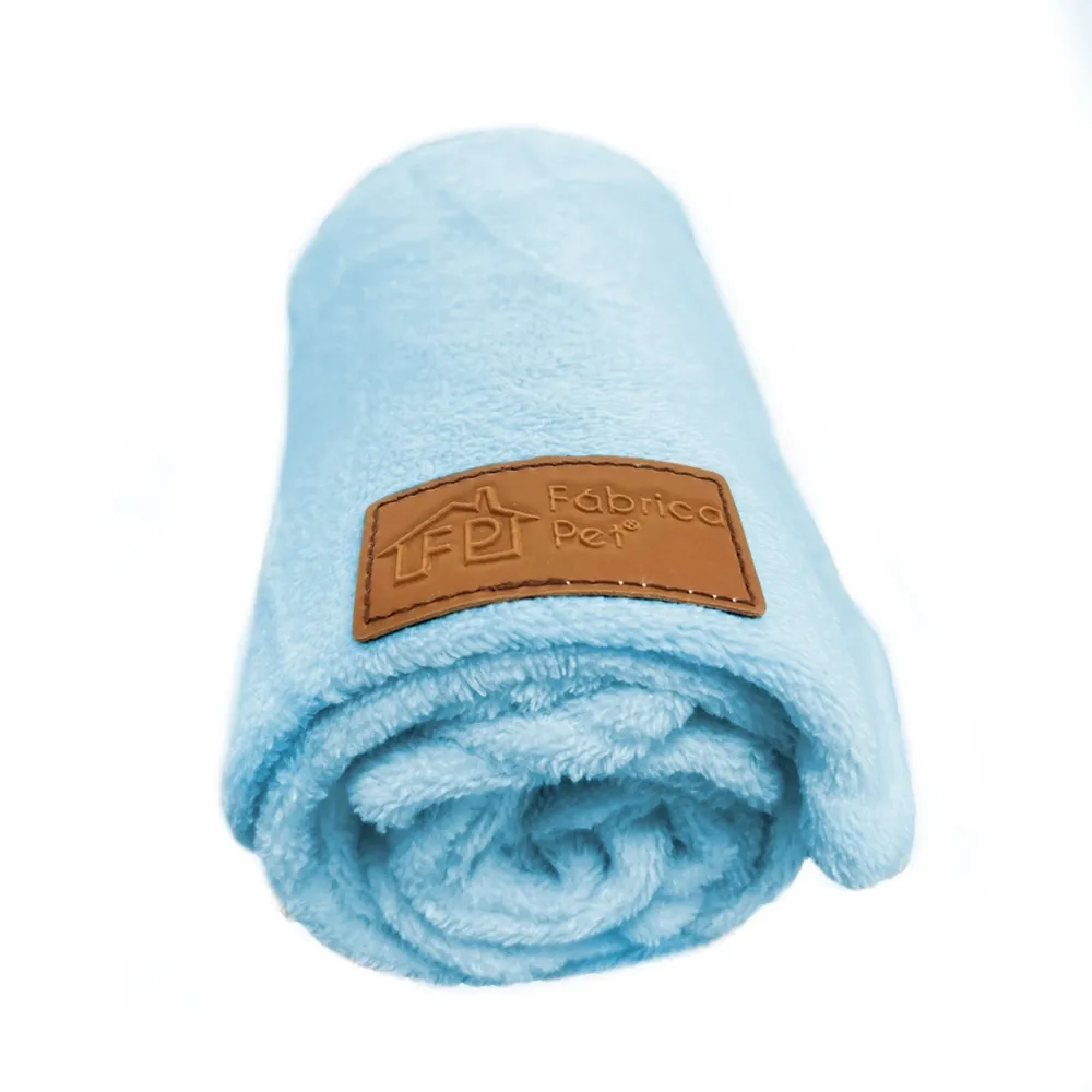 Cobertor Ultra Soft Liso Azul Bebê Fábrica Pet