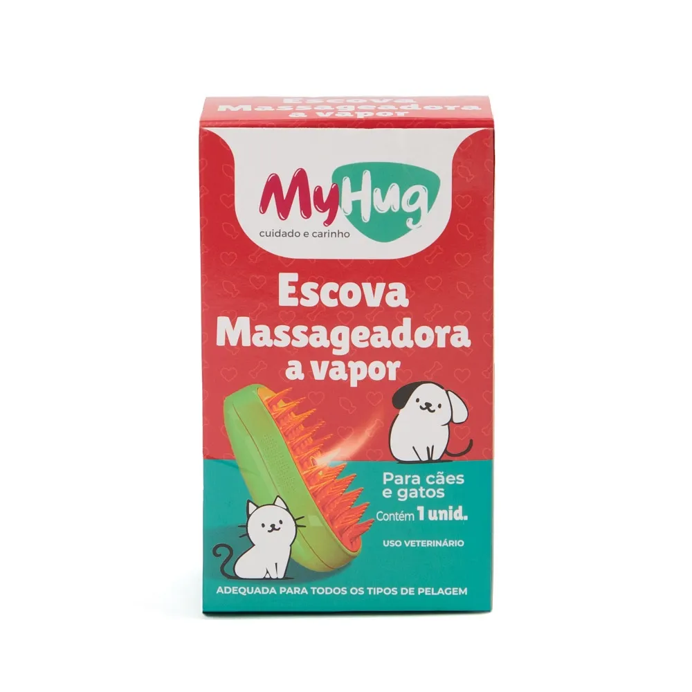 Escova Massageadora a Vapor para Cães e Gatos MyHug