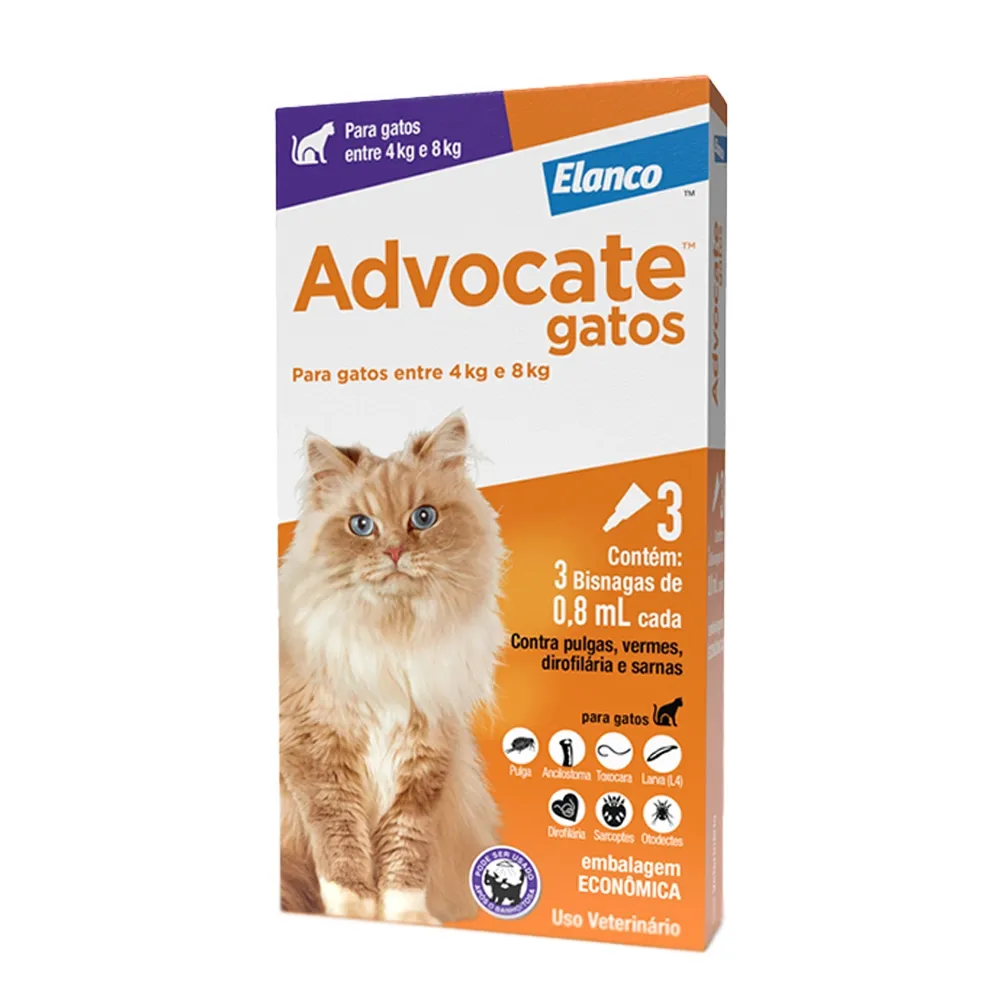 Antipulgas Advocate Gatos entre 4 e 8kg