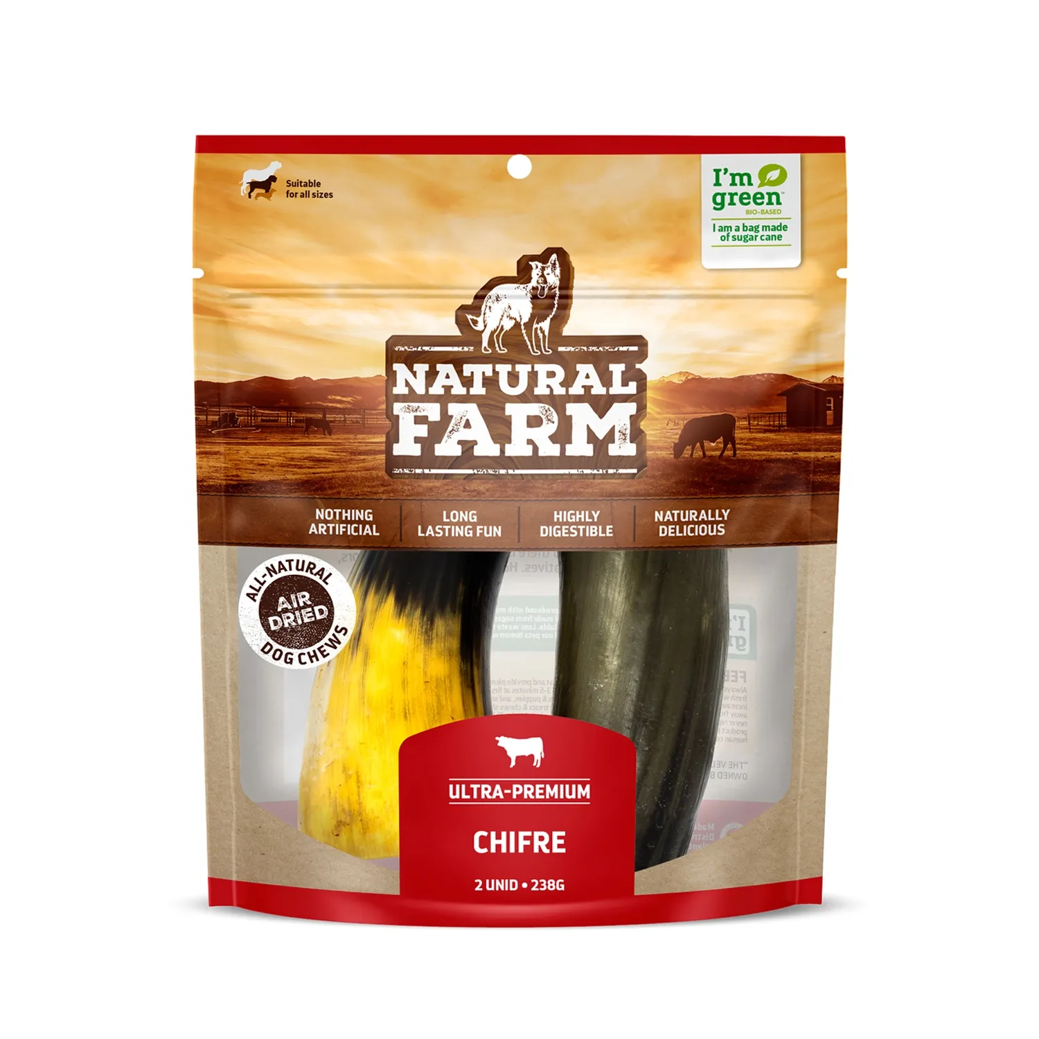 Petisco Chifre Bovino Natural Farm