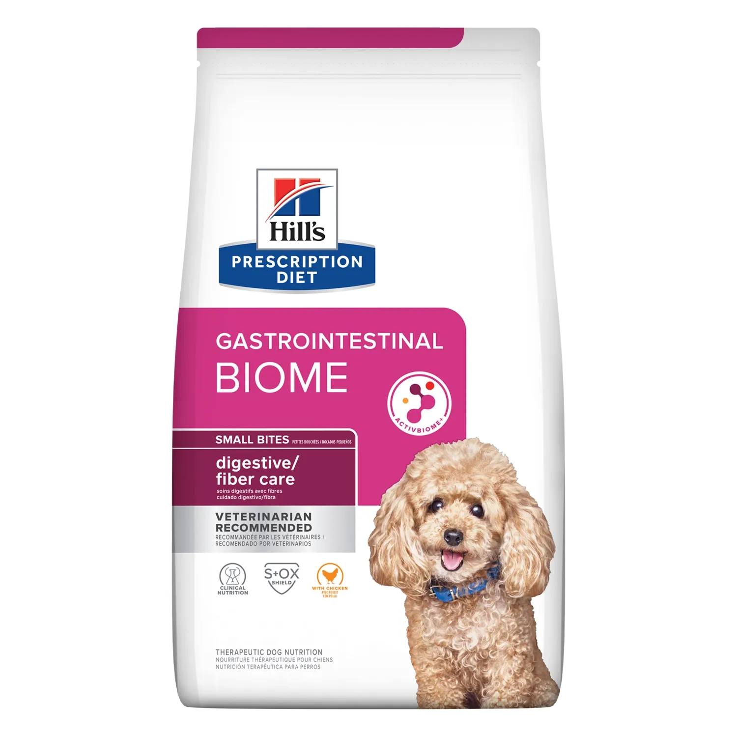 Ração Hill's Prescription Diet GI Biome Pedaços Pequenos para Cães Adultos