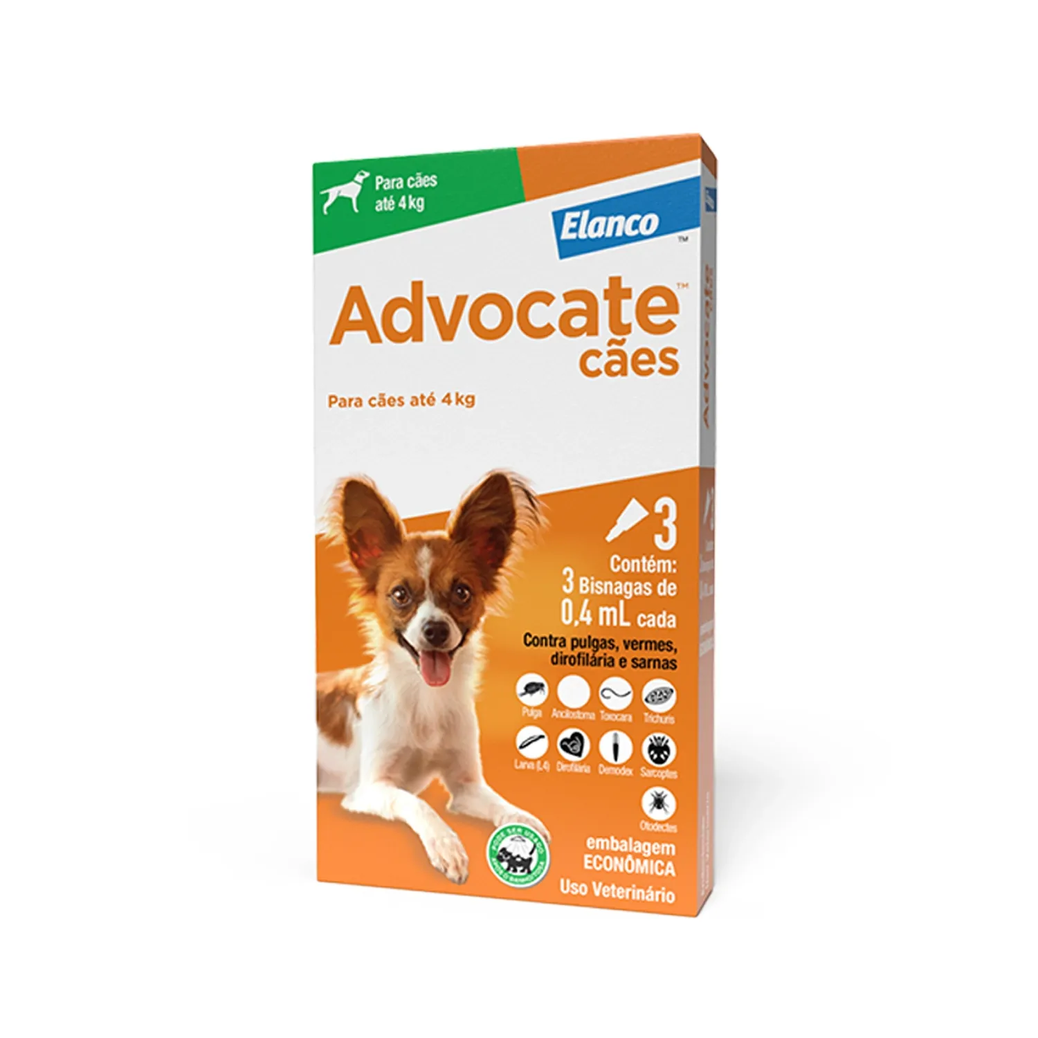 Antipulgas Advocate Cães até 4kg