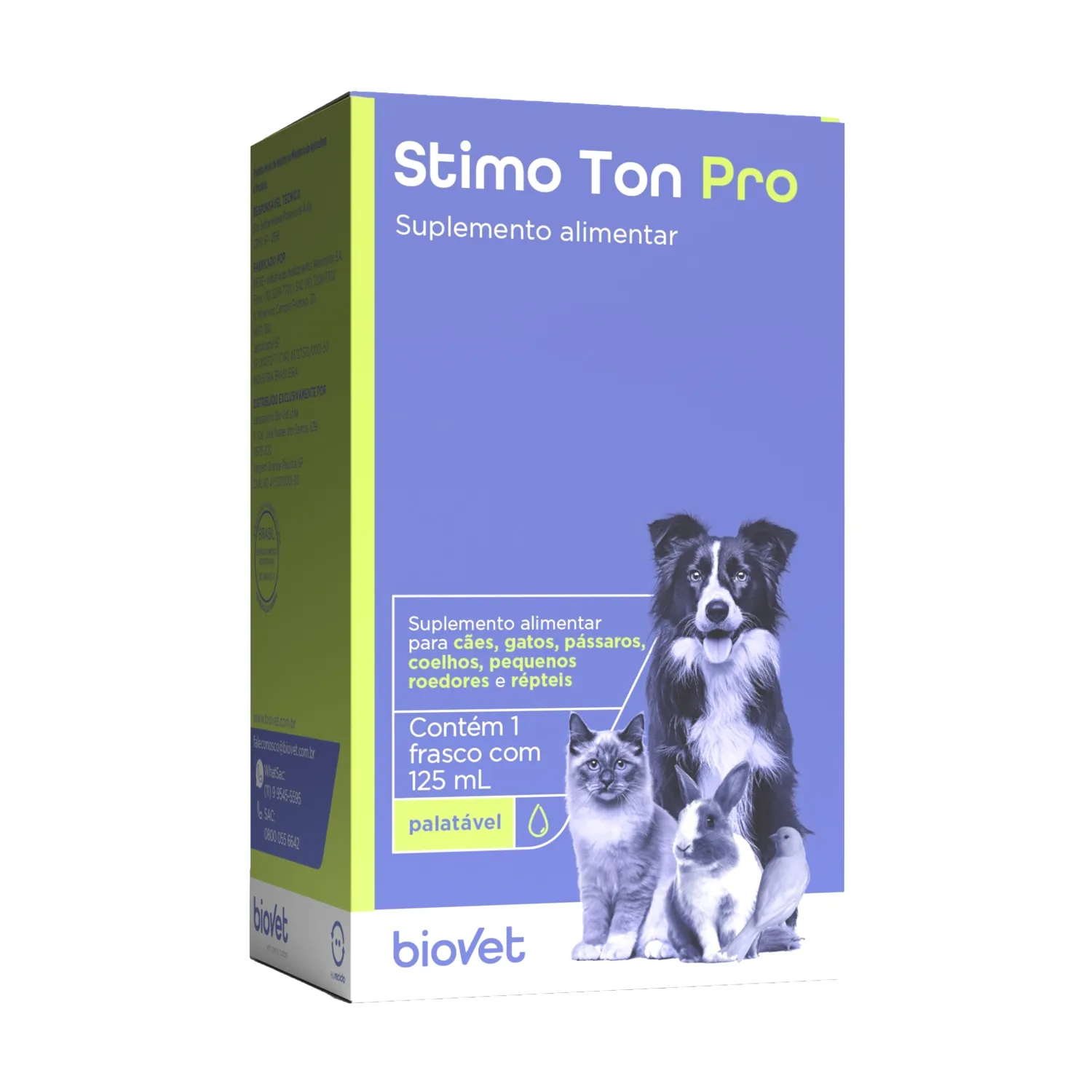 Stimo Ton Pro Suplemento Alimentar para Cães e Gatos