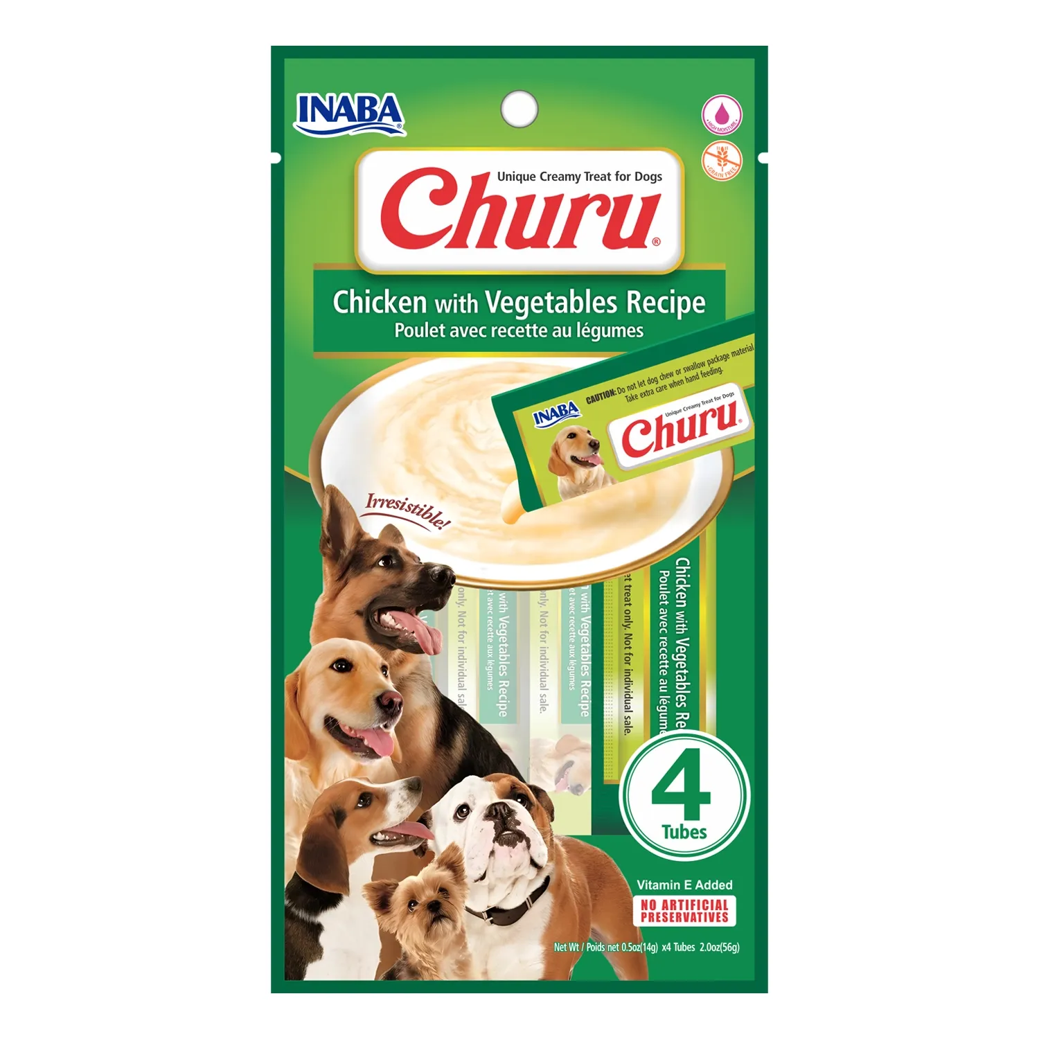 Petisco Churu Frango com Vegetais para Cães