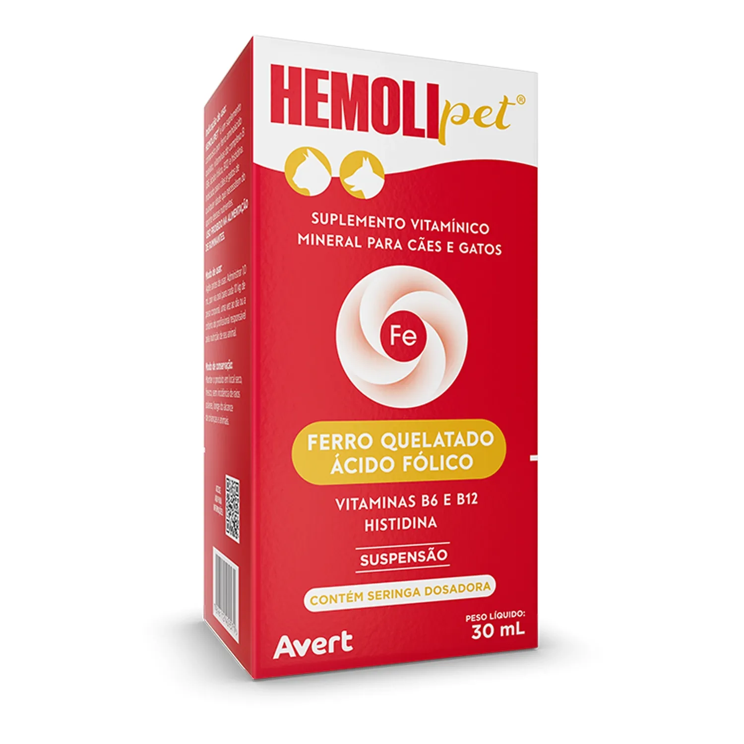 Suplemento Hemolipet Suspensão para Cães e Gatos Avert