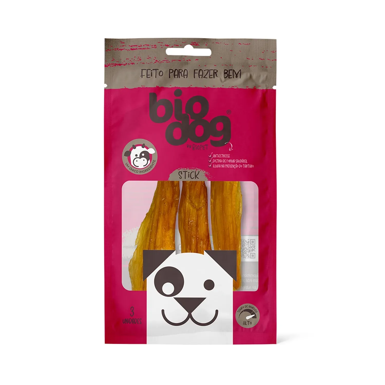 Petisco Sticks Mastigável Carne Biodog