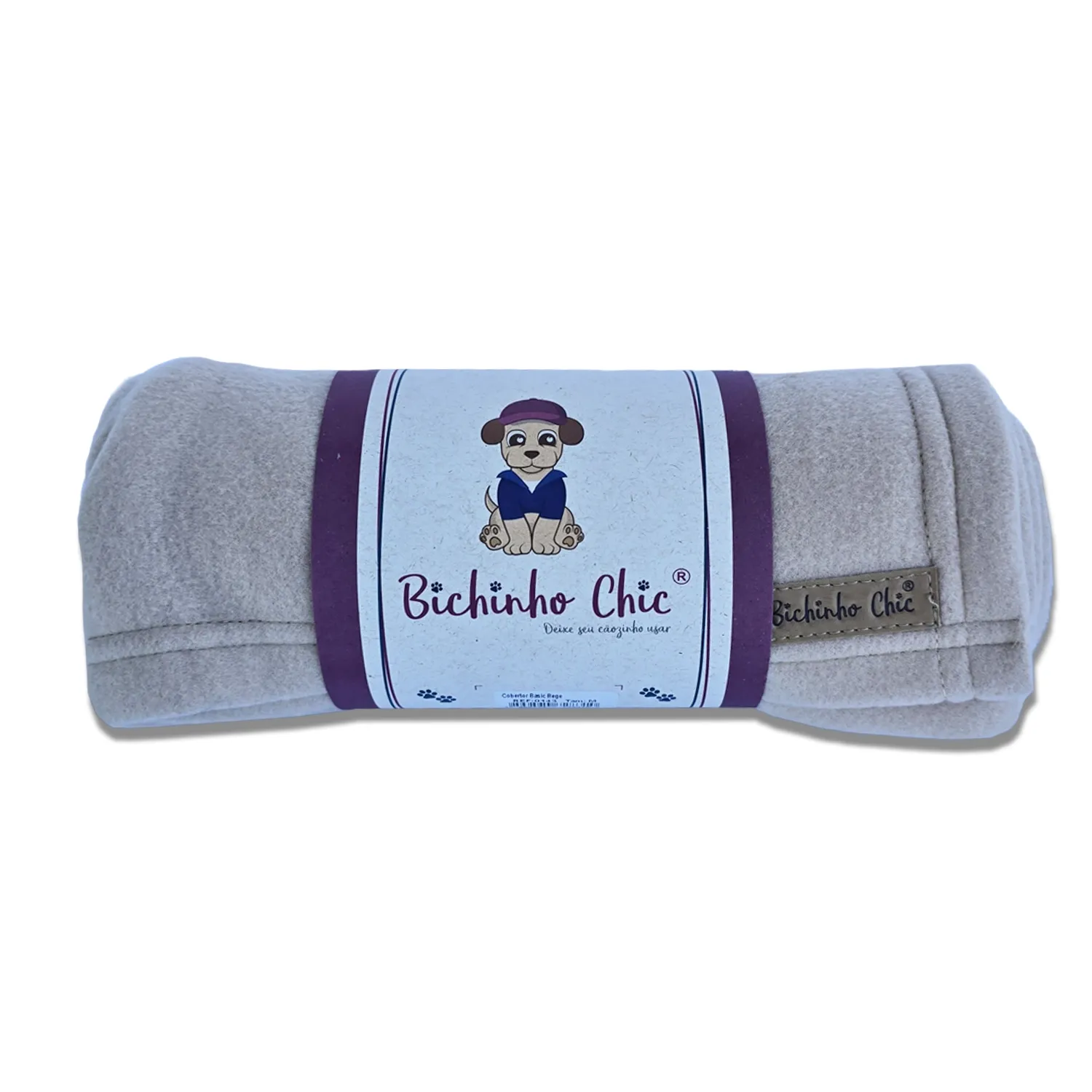 Cobertor Basic Bichinho Chic Bege