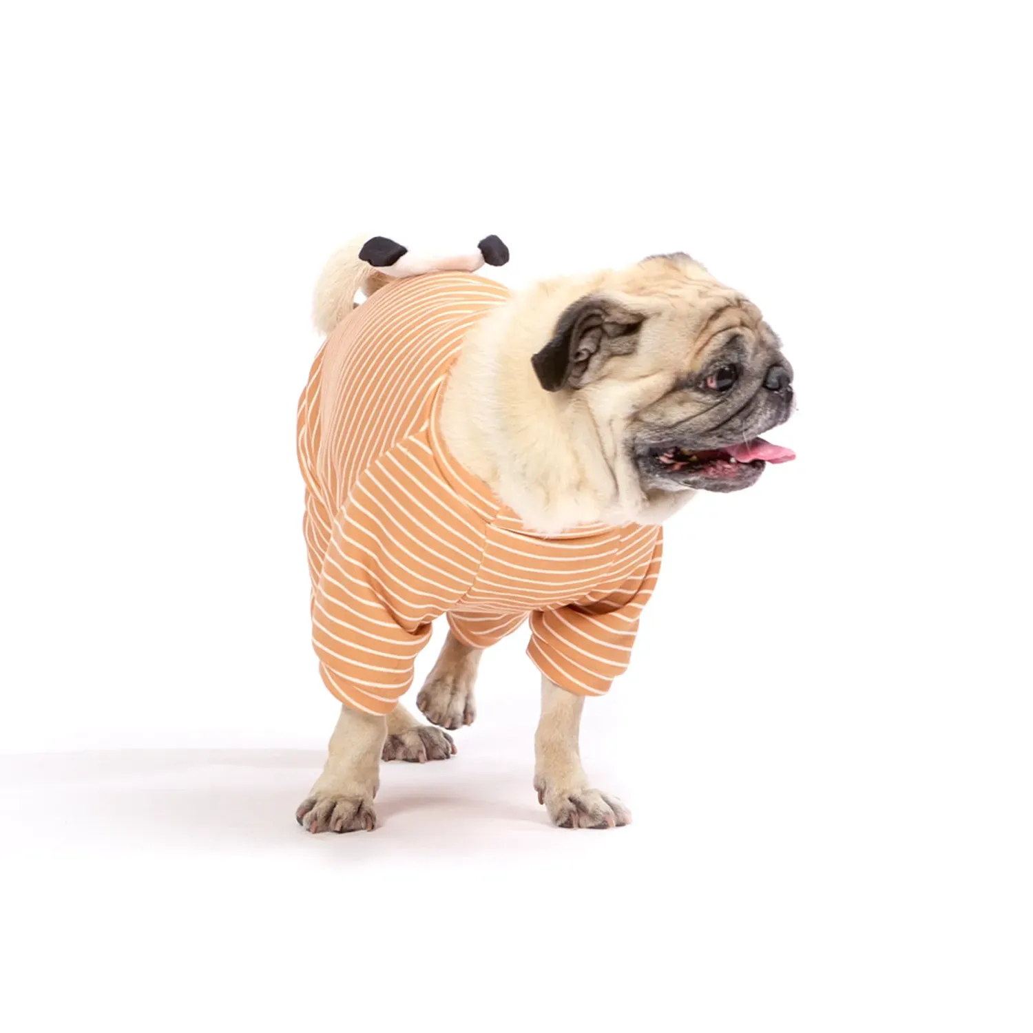 Macacão Fluffy para Cães e Gatos Emporium Distripet Caramelo