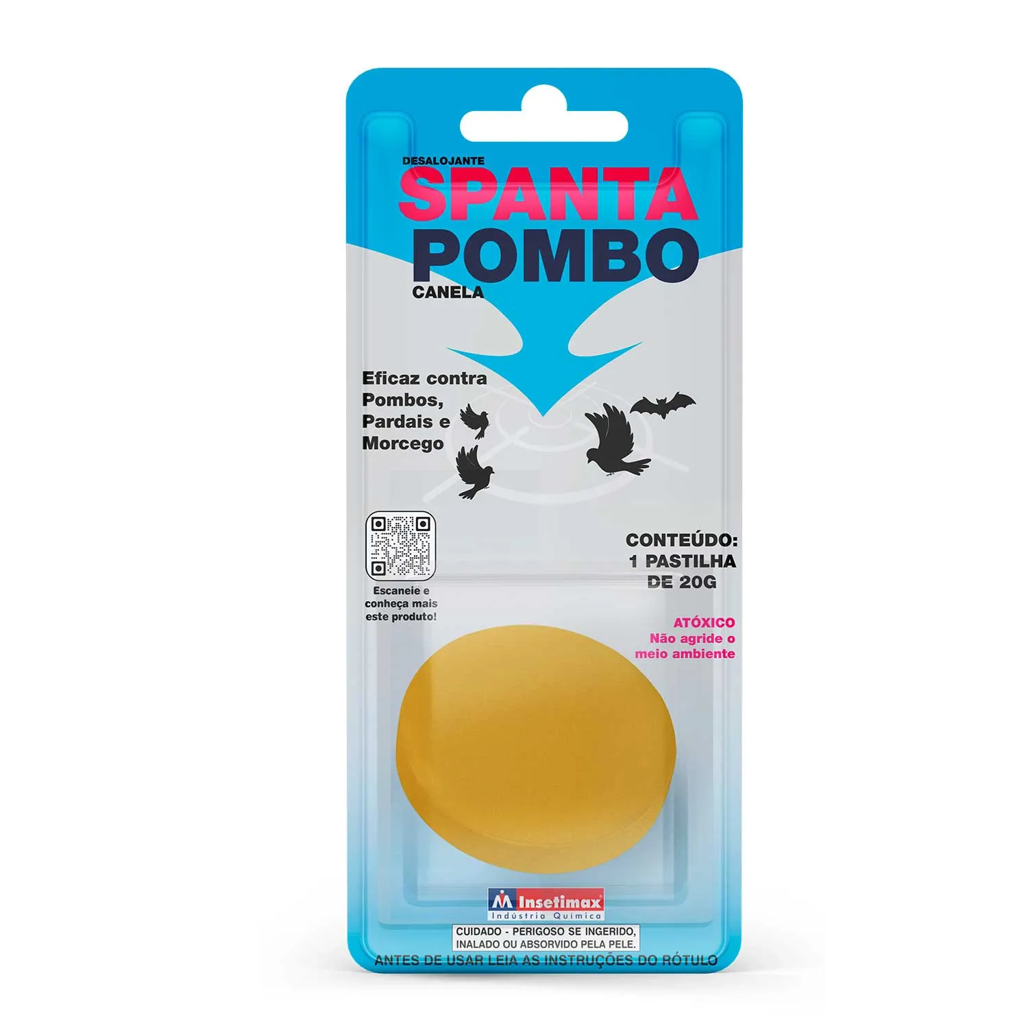Desalojante Spanta Pombo Pastilha Insetimax