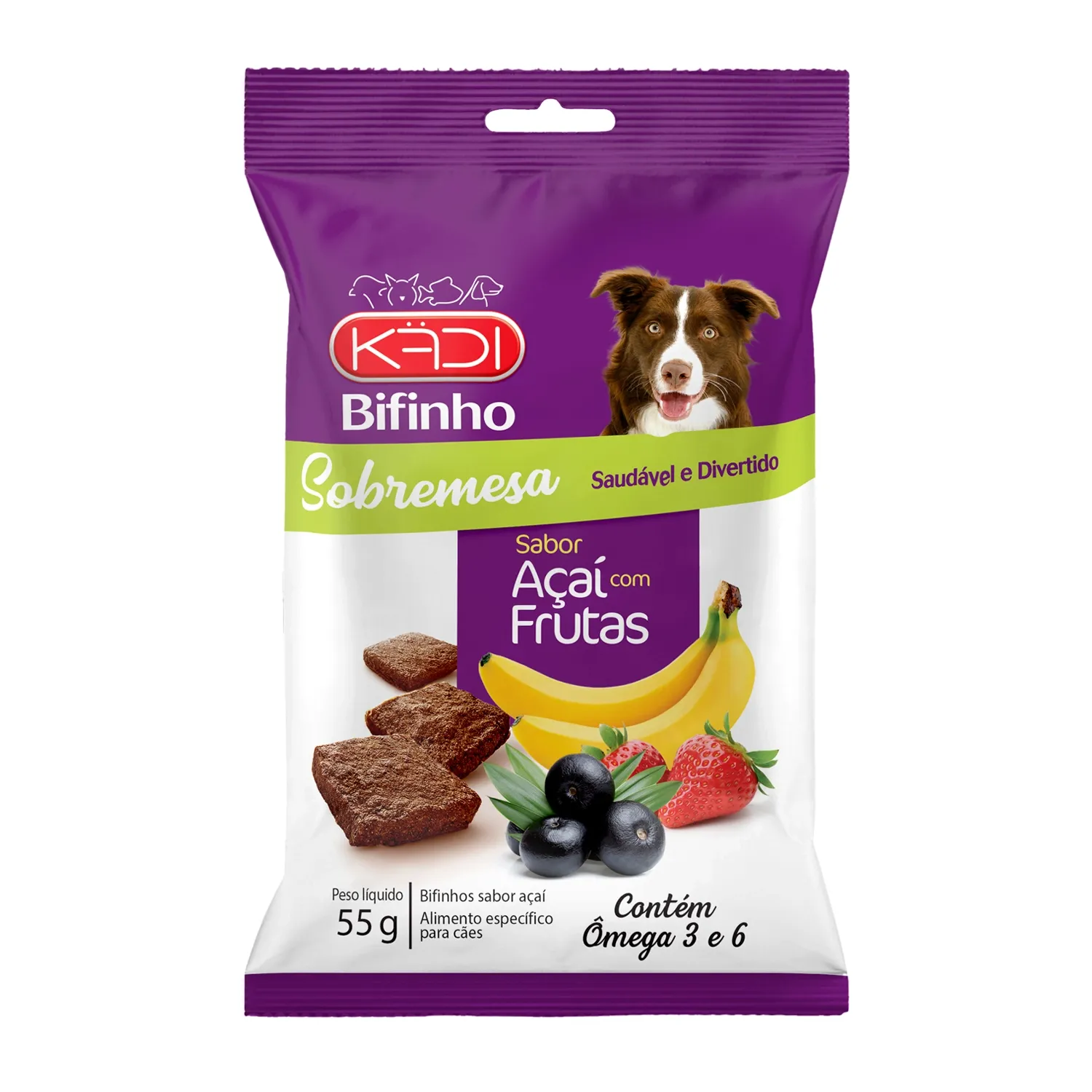 Bifinho Sobremesa Açaí com Frutas para Cães Kadi