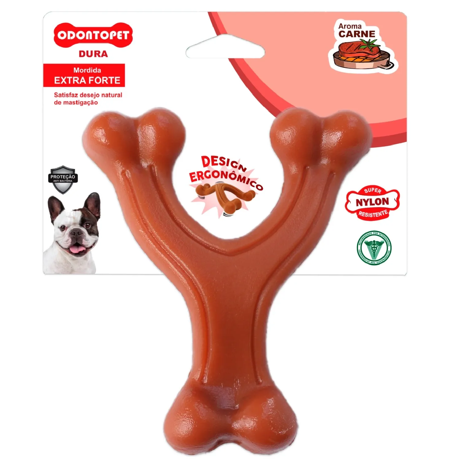 Brinquedo Mordedor Osso Wishbone Odontopet