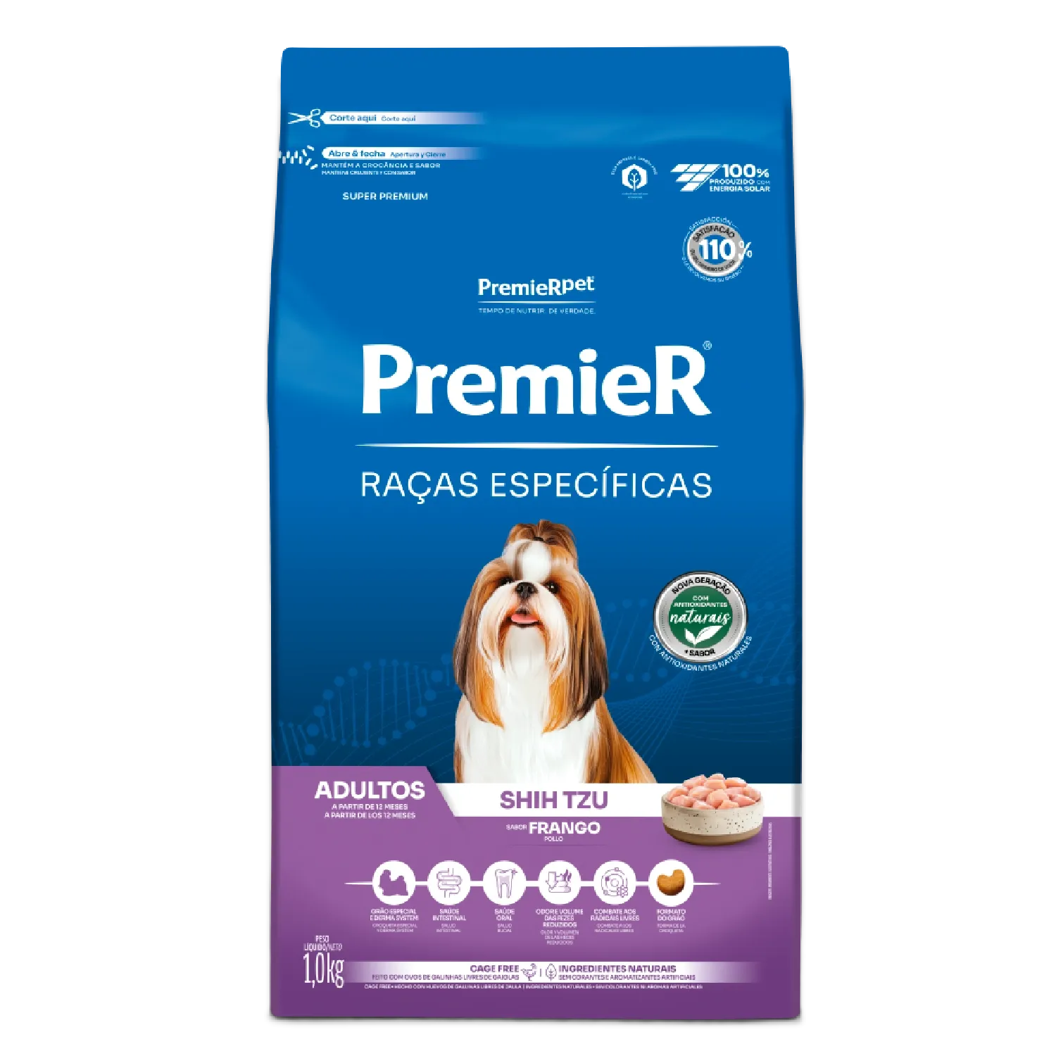 Ração Premier Raças Específicas Shih Tzu Adultos Frango