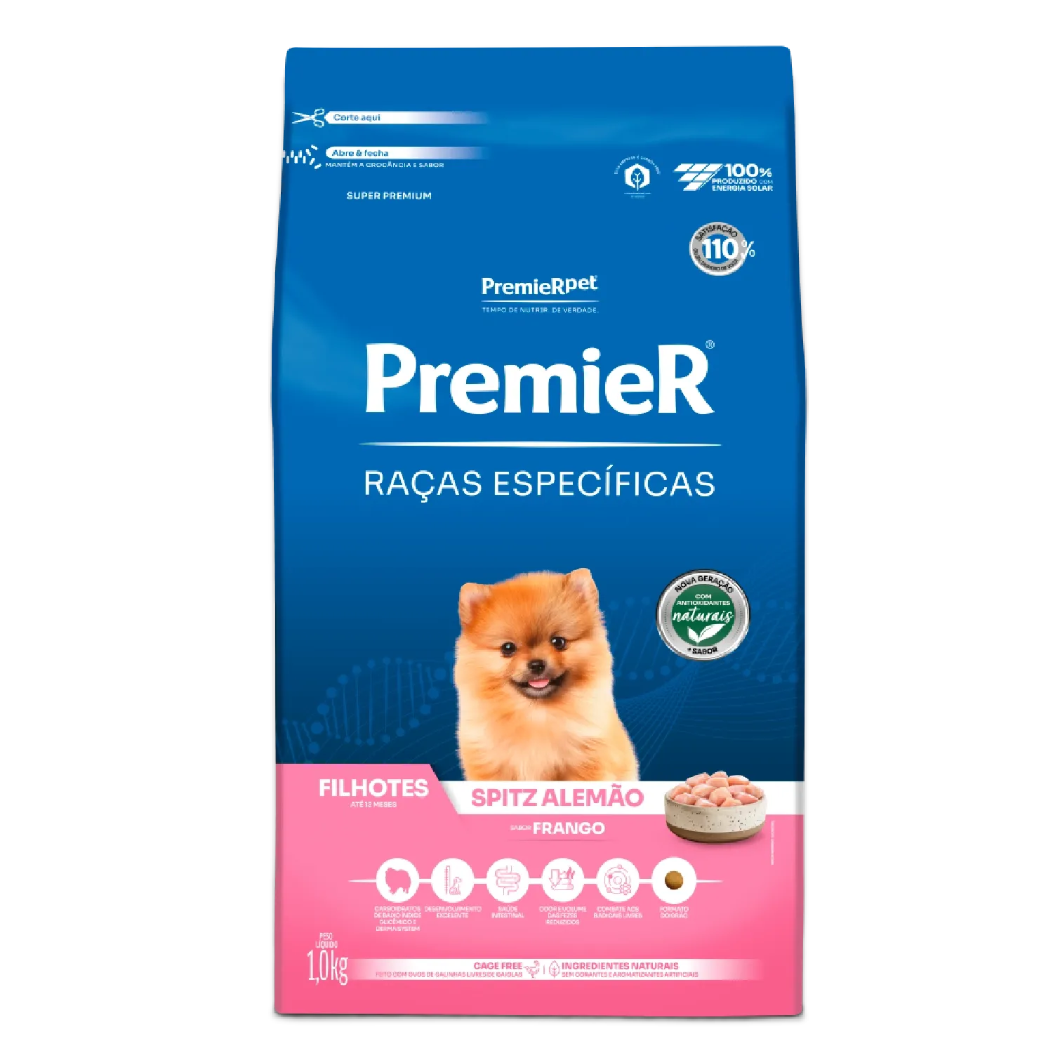 Ração Premier Raças Específicas Spitz Alemão Filhotes Frango