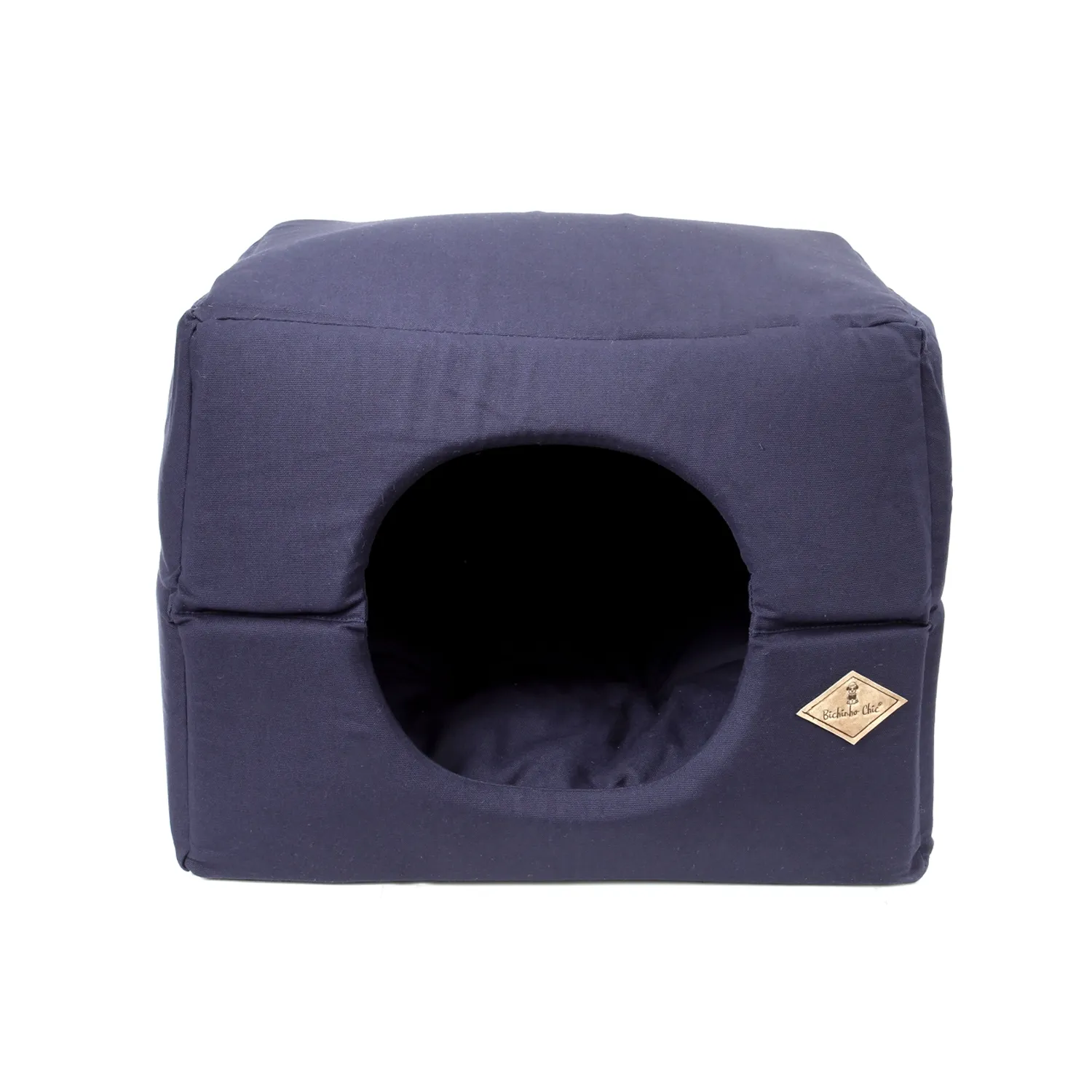 Cama Casa para Cães Bichinho Chic Azul