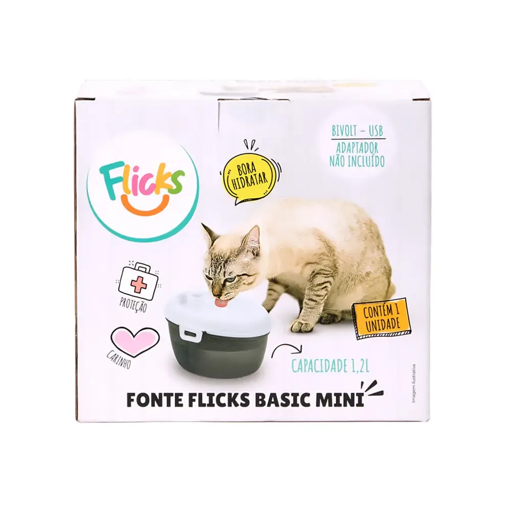 Bebedouro Fonte Basic Mini Bivolt Flicks