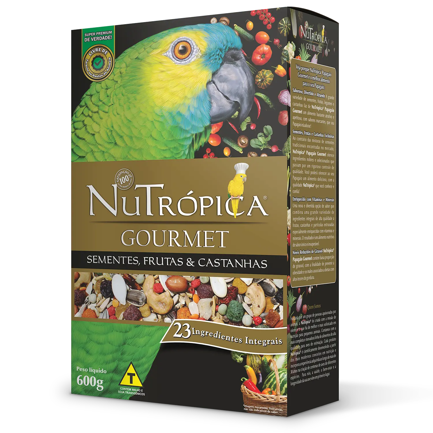 Ração Nutrópica Papagaio Gourmet