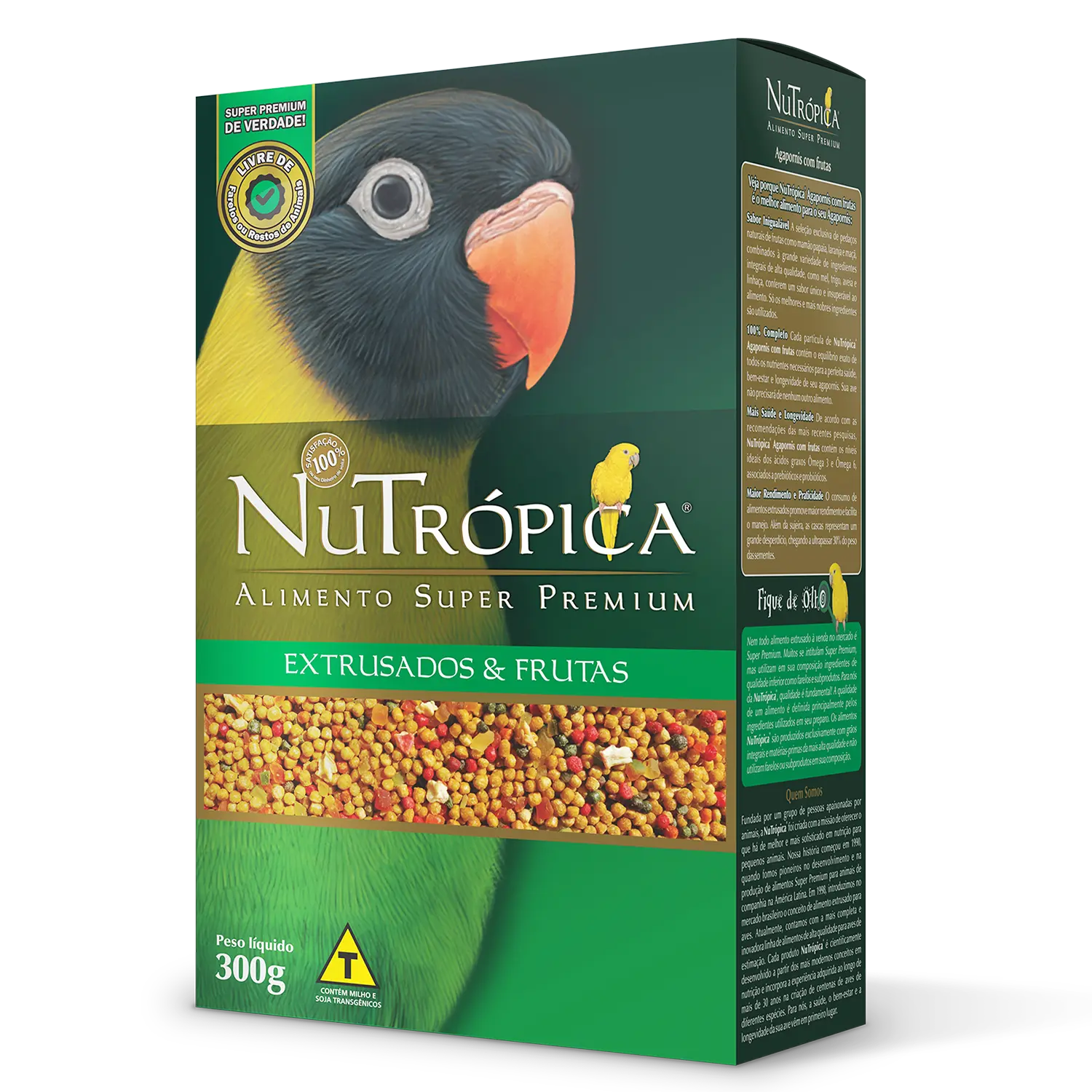 Ração Nutrópica para Agapornis com Frutas