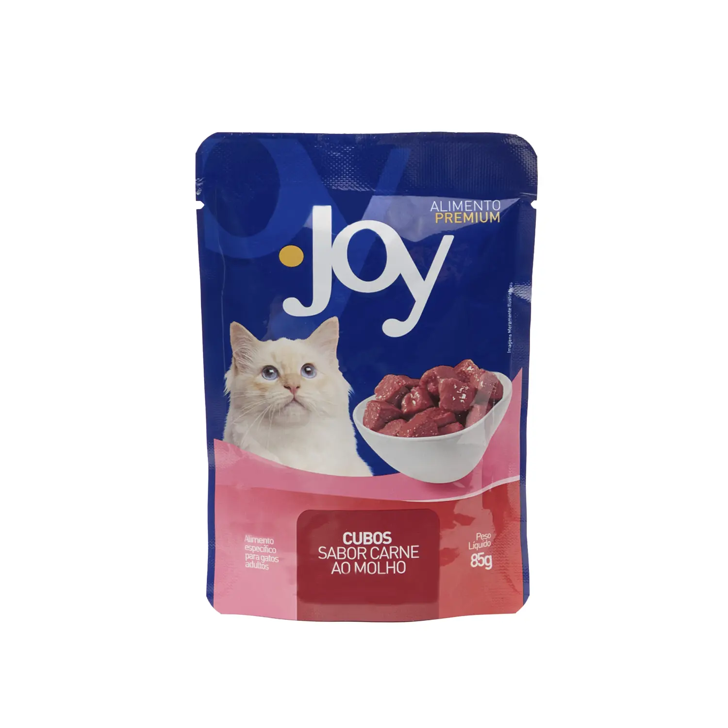 Ração Úmida Joy Gatos Adultos Carne ao Molho