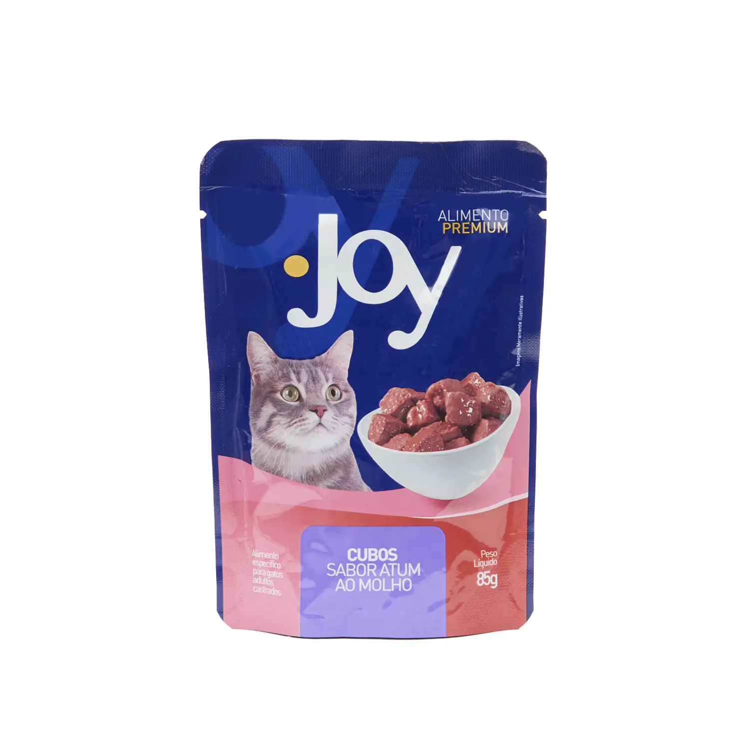 Ração Úmida Joy Gatos Castrados Atum ao Molho