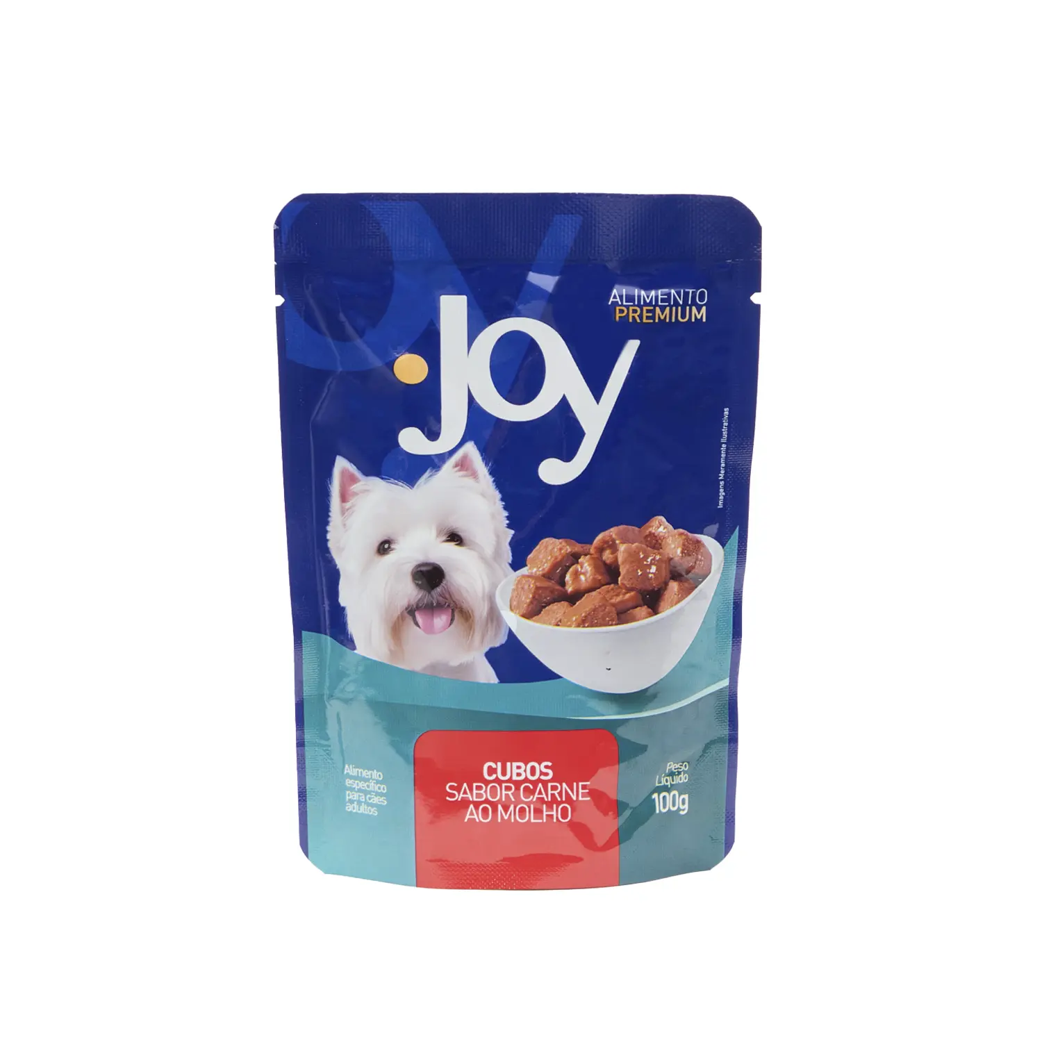 Ração Úmida Joy Cães Adultos Carne ao Molho