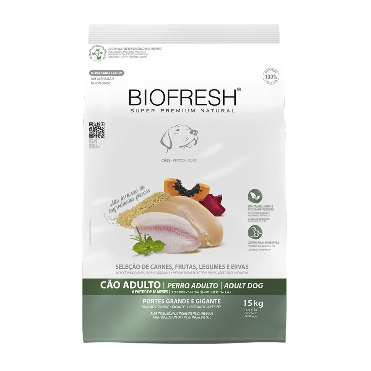 Ração Biofresh Cães Adultos Raças Grandes e Gigantes