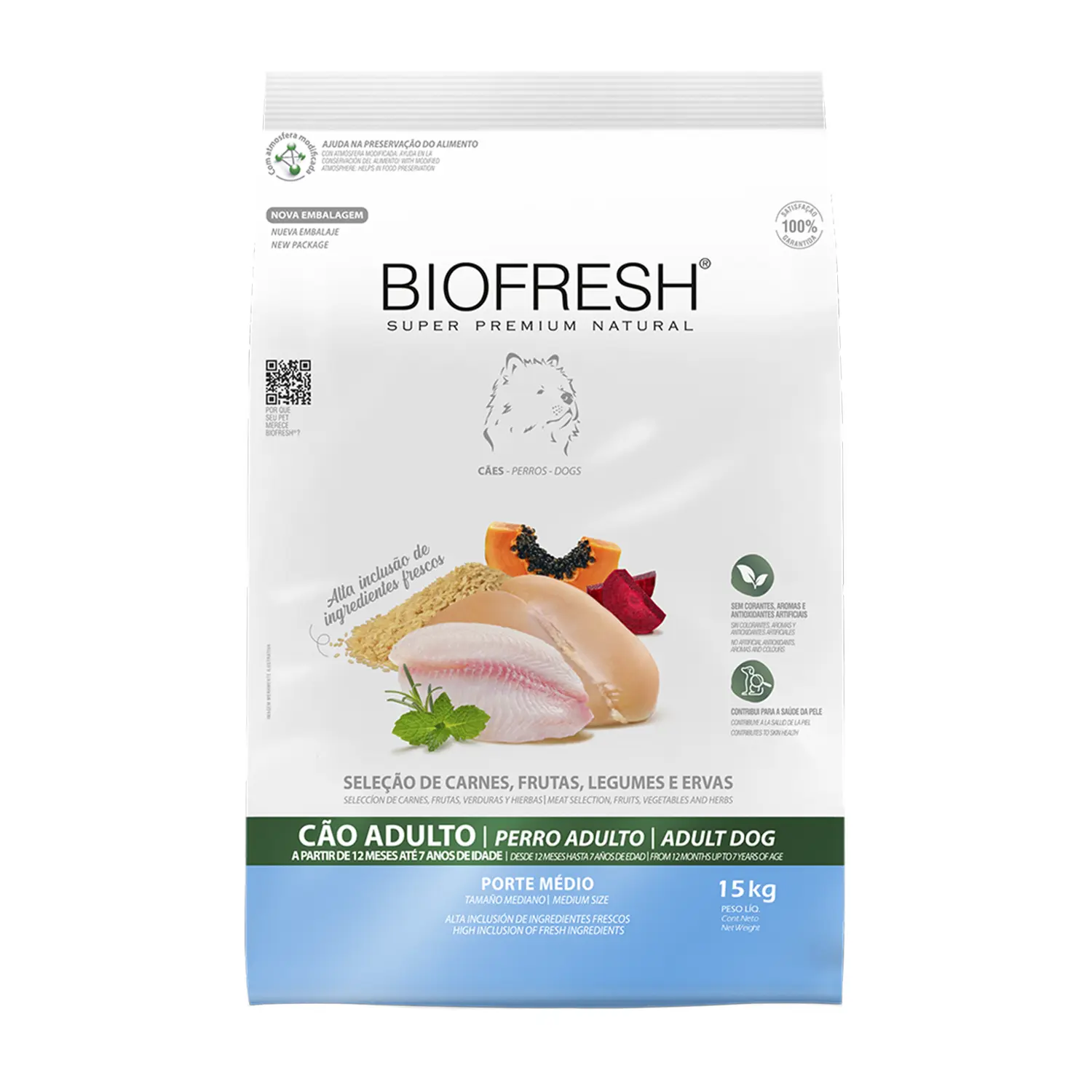 Ração Biofresh Cães Adultos Raças Médias