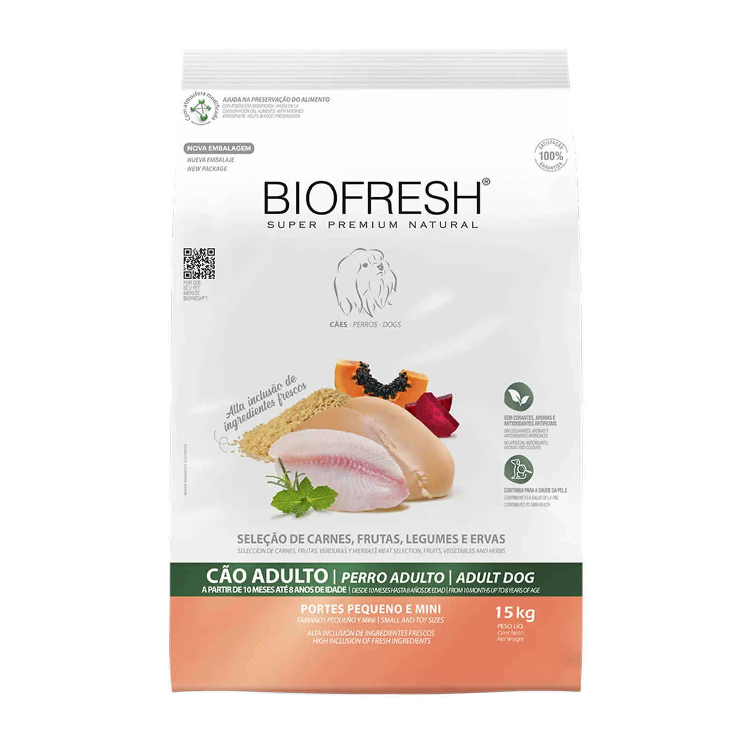 Ração Biofresh Cães Adultos Raças Pequenas e Minis