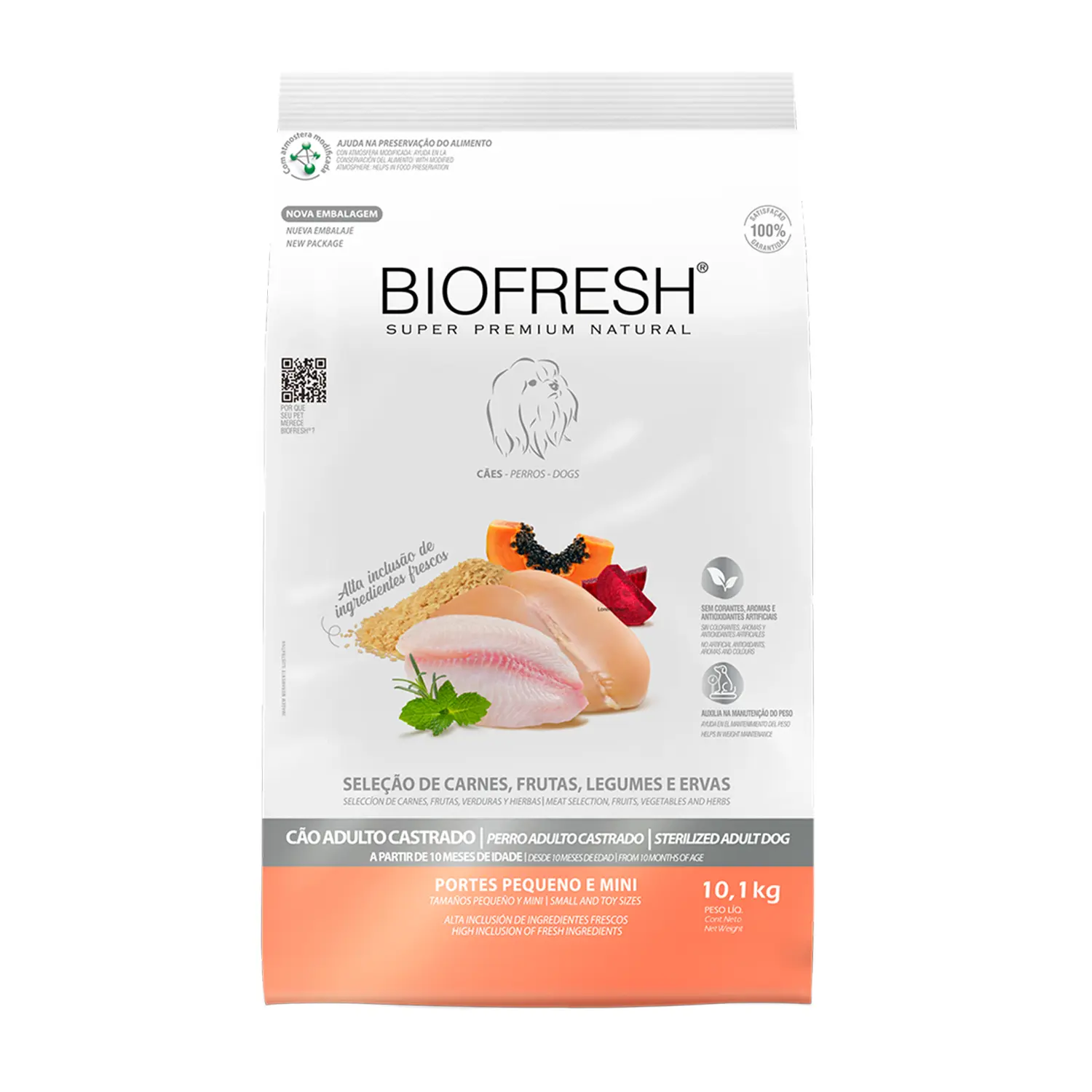 Ração Biofresh Cães Castrados Raças Pequenas e Minis