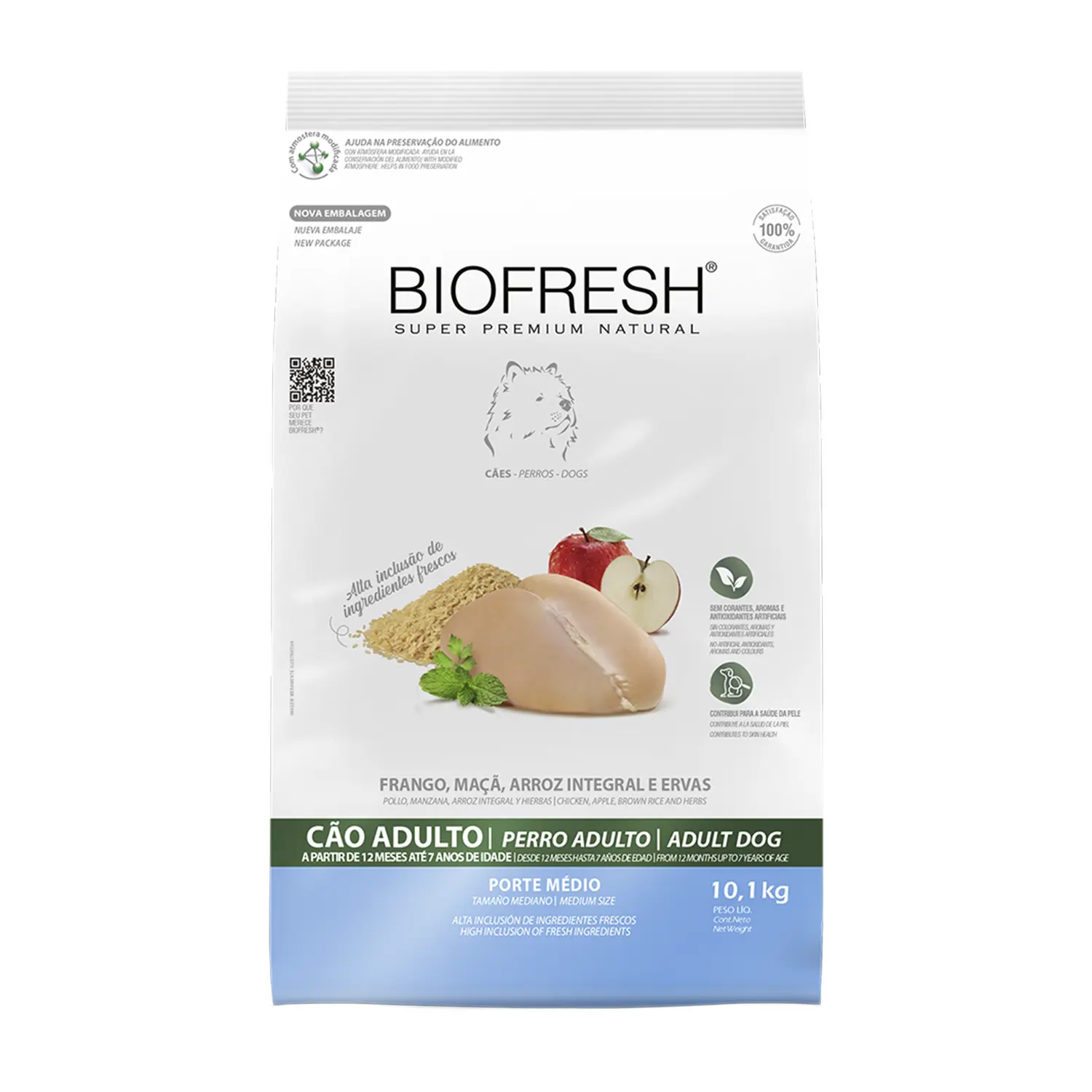 Ração Biofresh Cães Adultos Raças Médias Frango