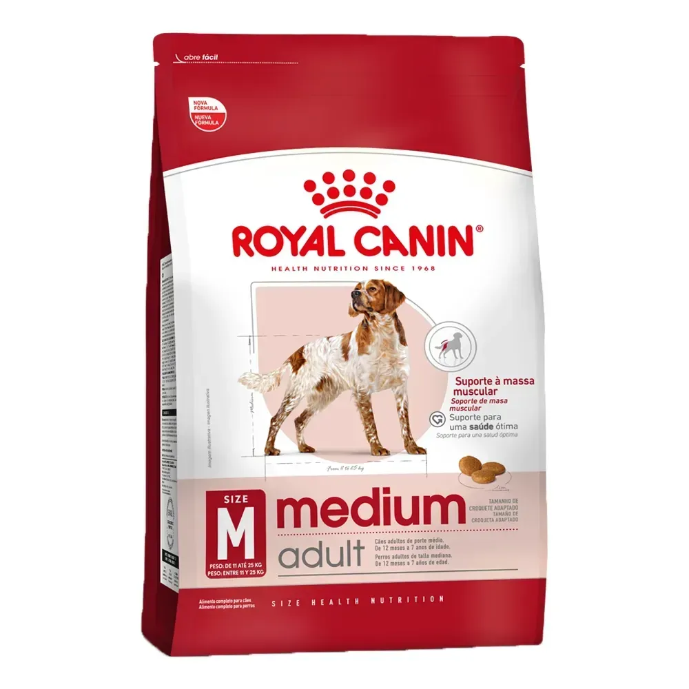 Ração Royal Canin Medium Adult para Cães Adultos Porte Médio