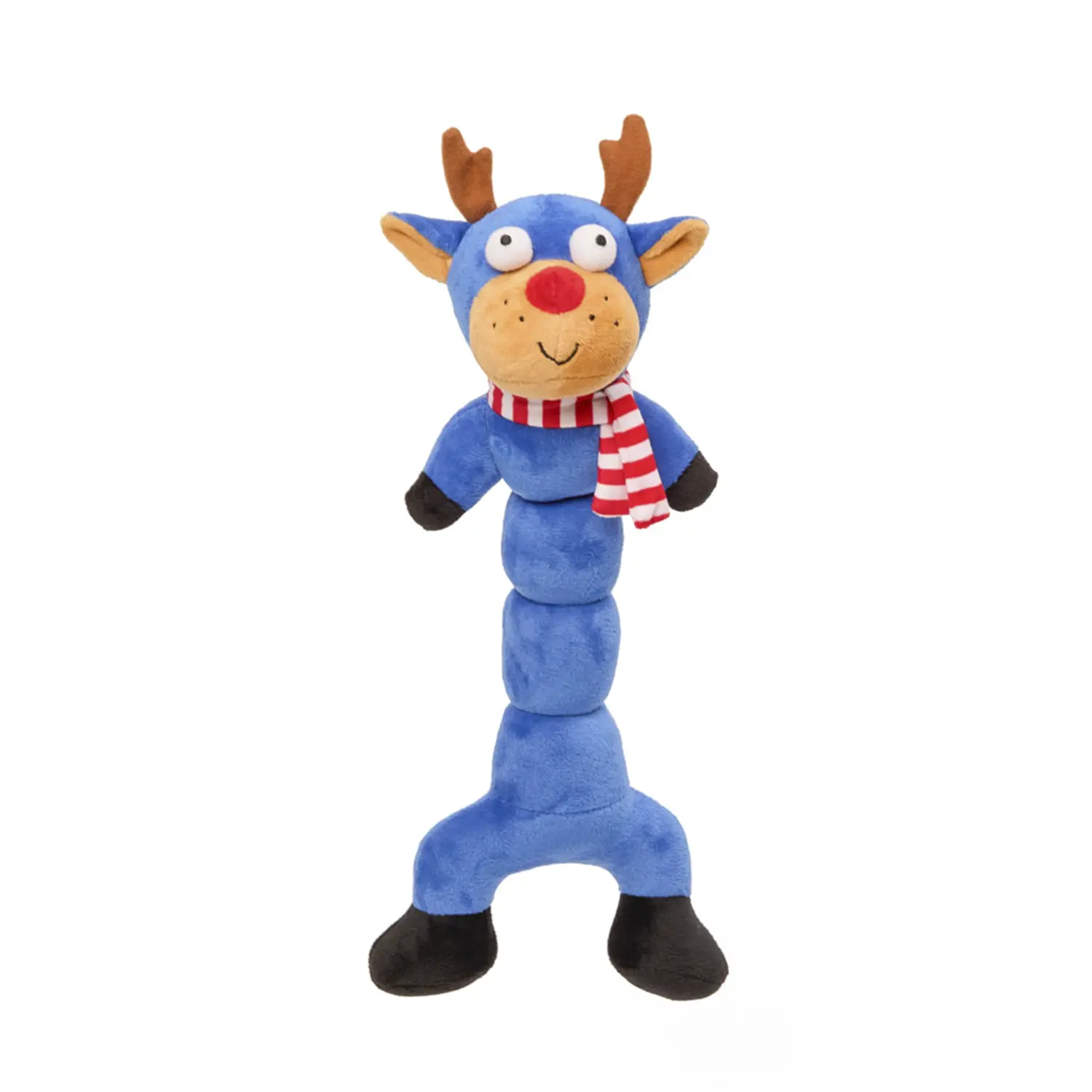 Brinquedo Pelúcia Rena Azul com Cachecol Savana Pet