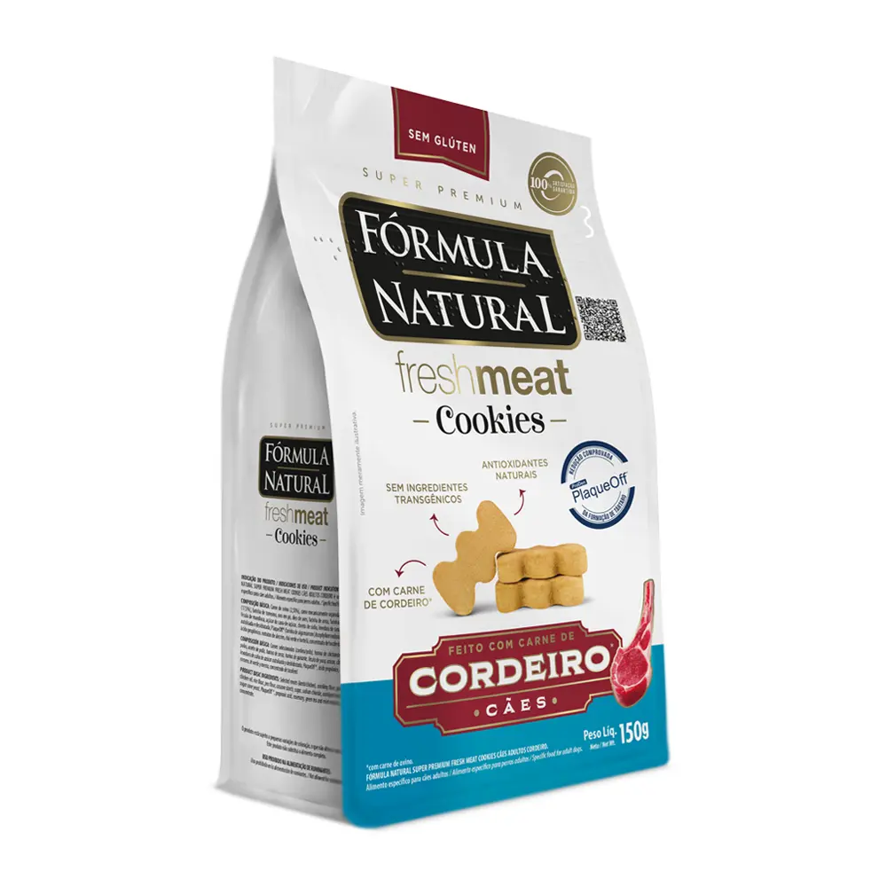 Cookies Fórmula Natural Fresh Meat Cães Adultos Cordeiro