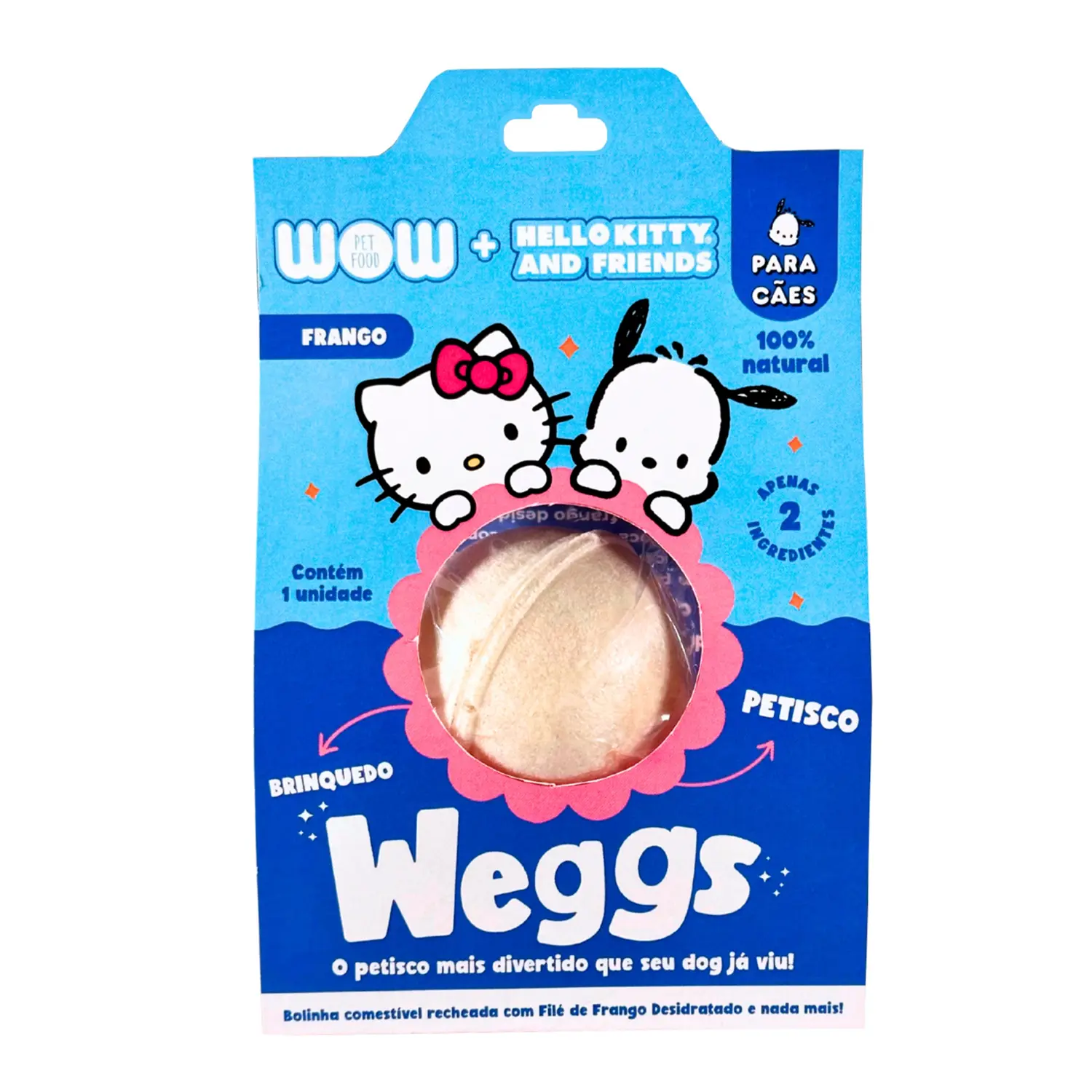 Petisco Weggs para Cães Hello Kitty Frango Wow