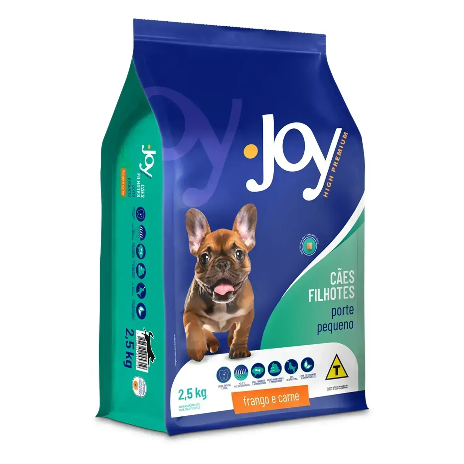 Ração Joy High Premium Cães Filhotes Raças Pequenas Frango e Carne