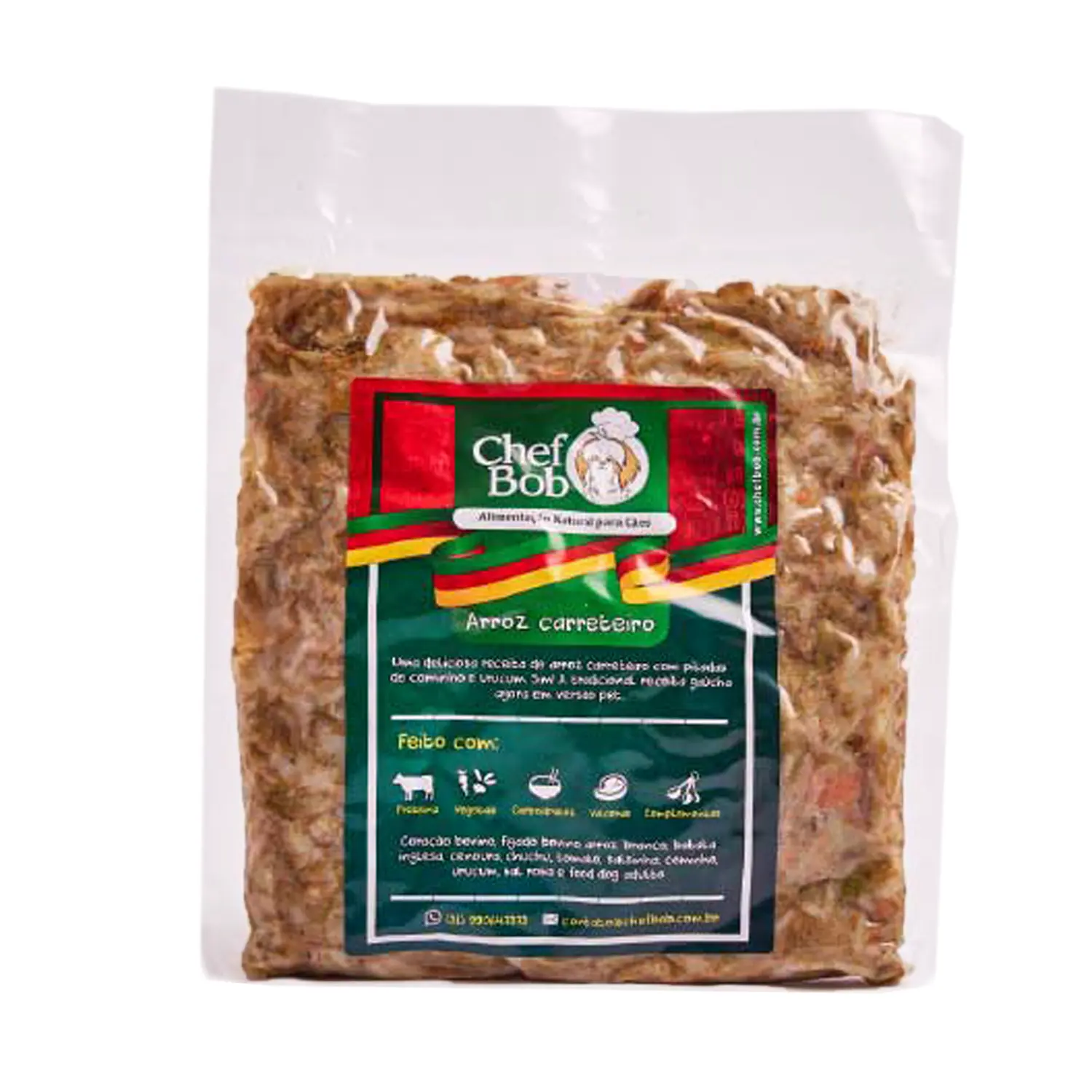 Alimentação Natural Chef Bob para Cães Arroz Carreteiro