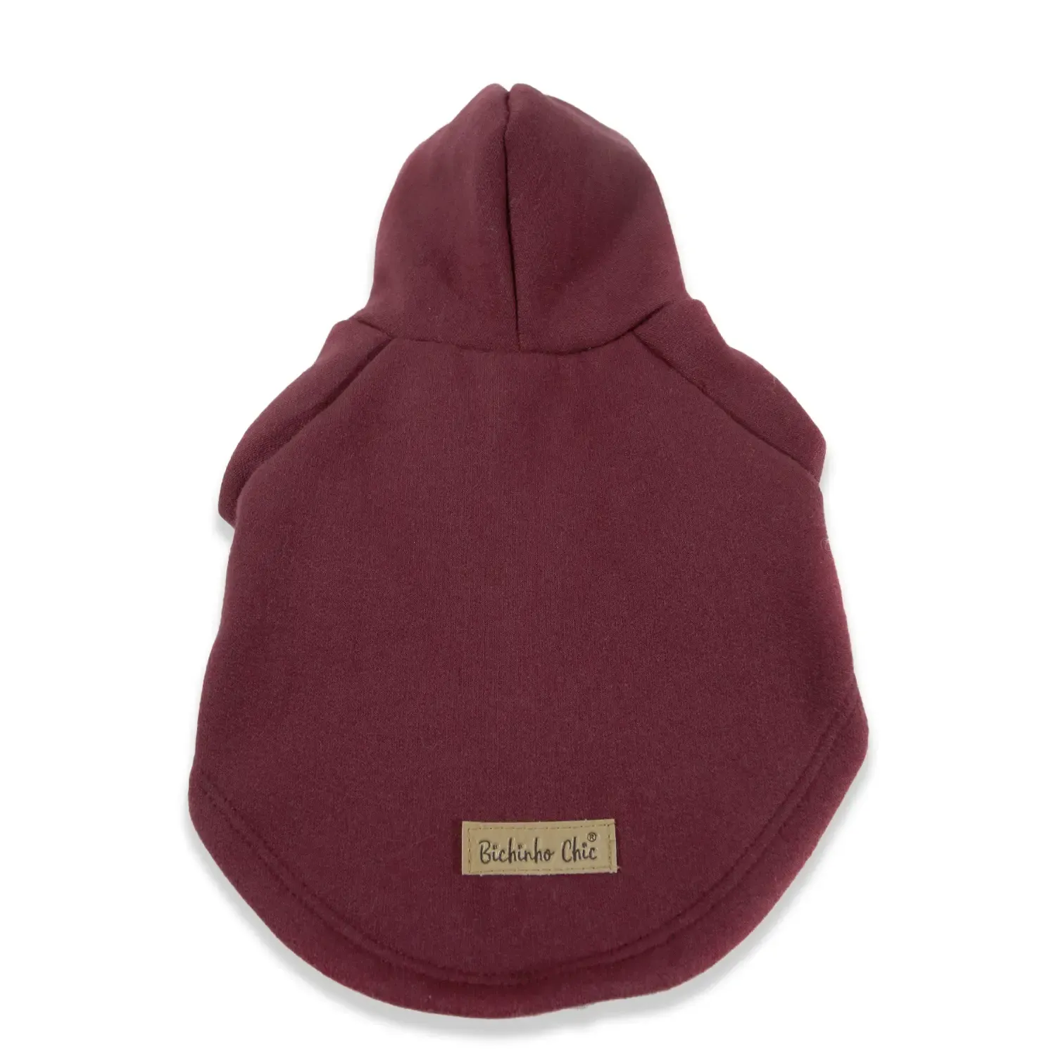 Blusão de Moletom Bichinho Chic Vinho