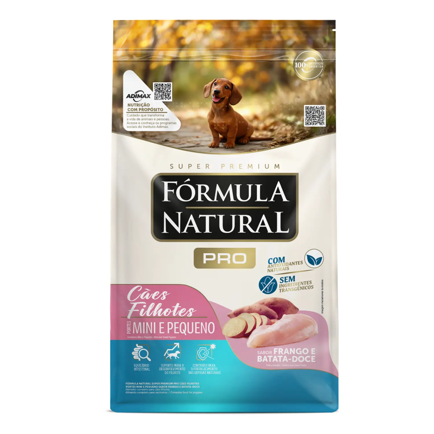 Ração Fórmula Natural Pro Cães Filhotes Mini e Pequeno Frango e Batata-doce