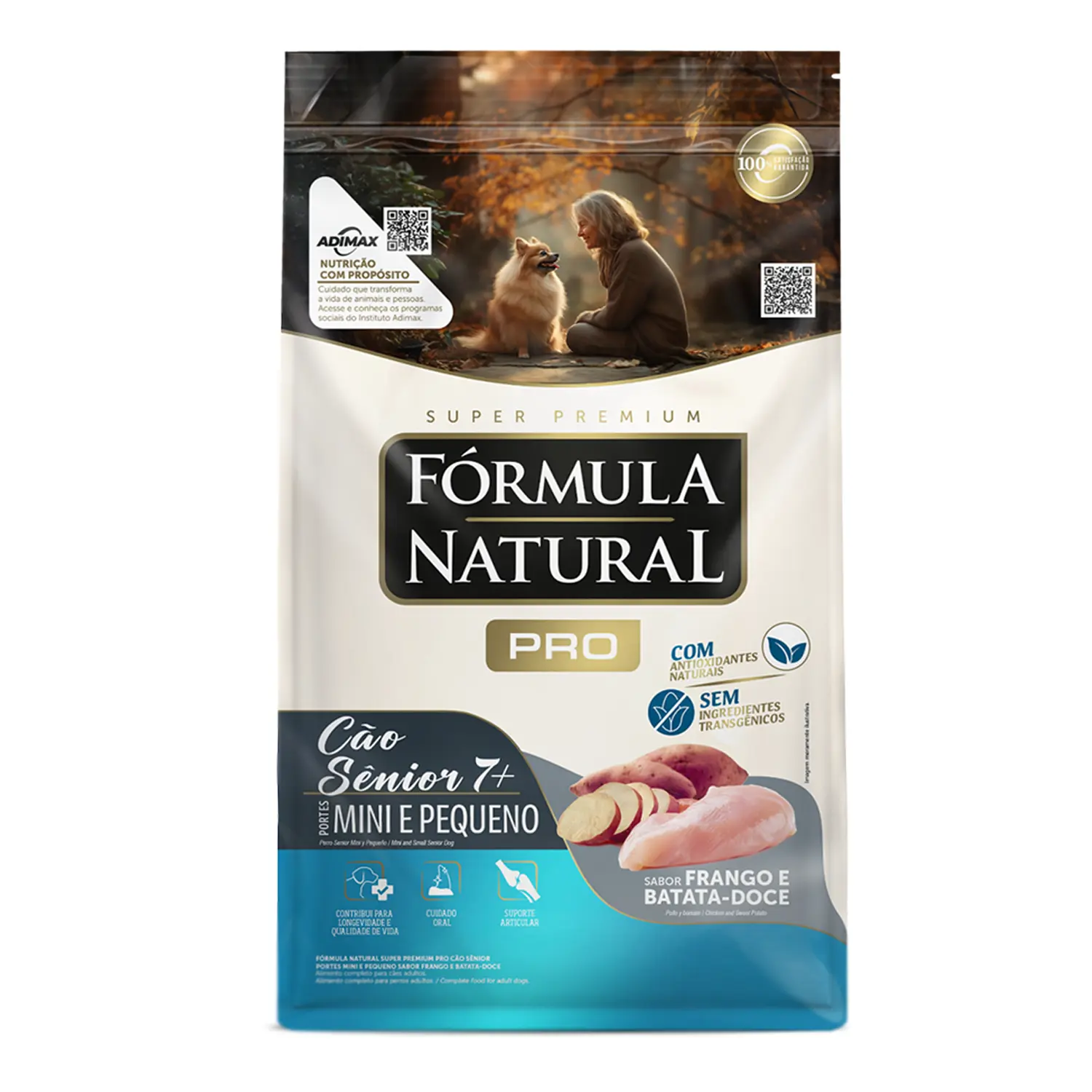 Ração Fórmula Natural Pro Cães Sênior Mini e Pequeno Frango e Batata-doce