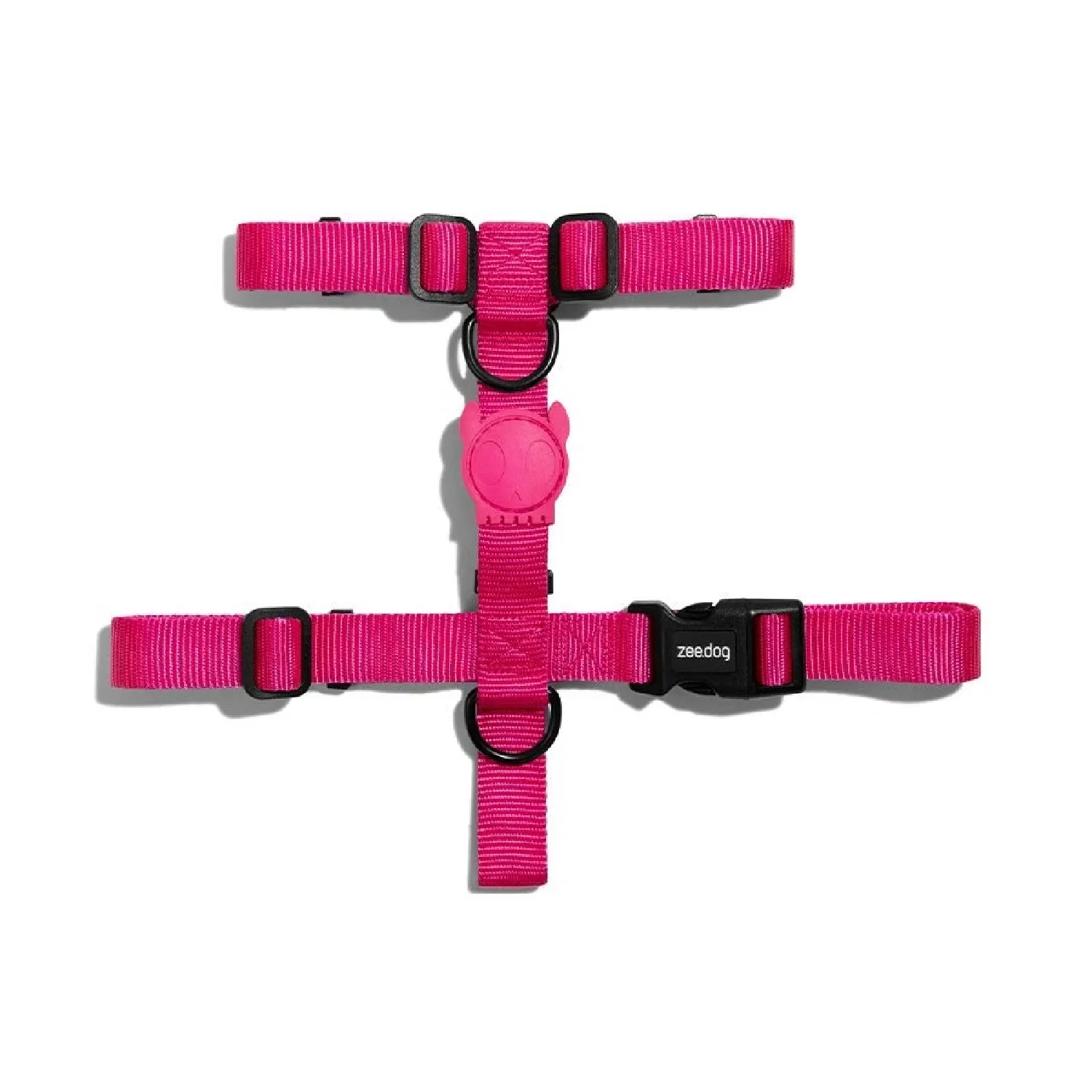 Peitoral H para Cães Pink LED Zee.Dog