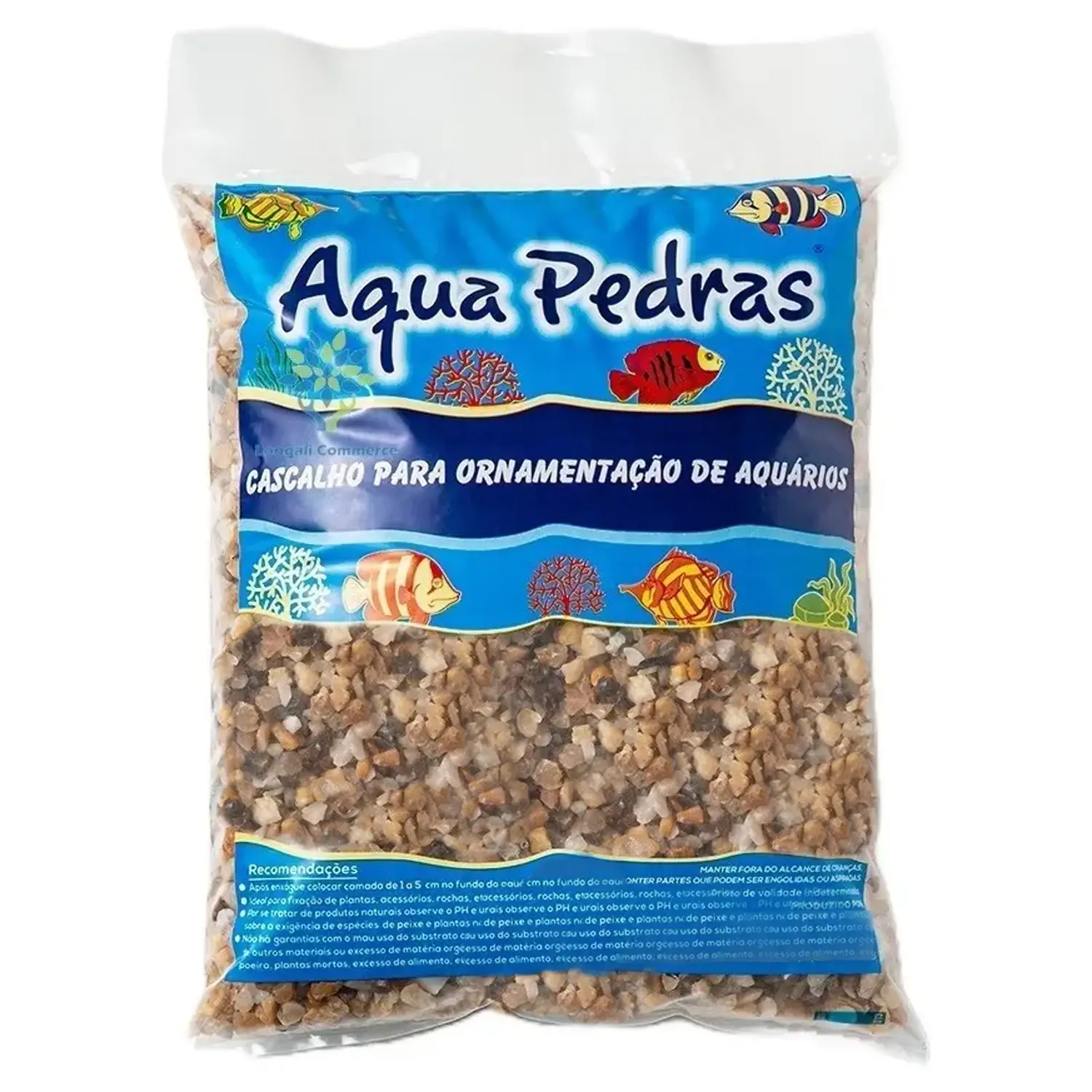 Cascalho de Rio para Aquário Aqua Pedras N° 2