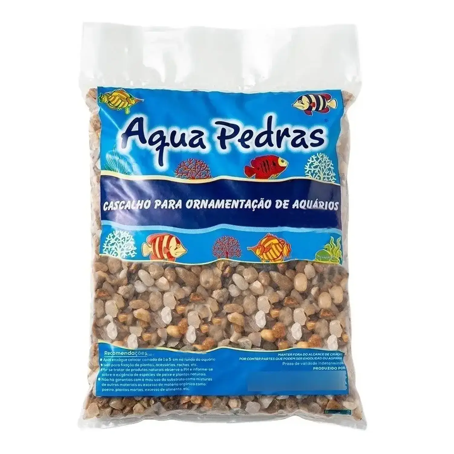 Cascalho de Rio para Aquário Aqua Pedras N° 3