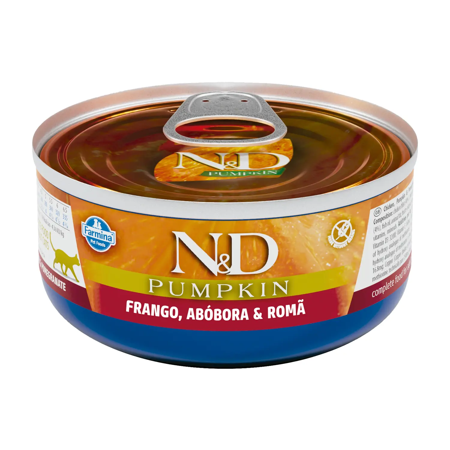 Ração Úmida N&amp;D Pumpkin Gatos Adultos Frango, Abóbora e Romã