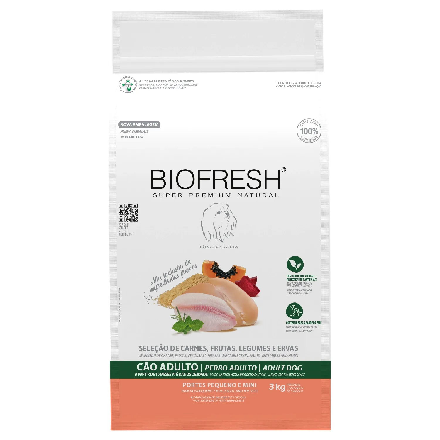 Ração Biofresh Cães Adultos Raças Pequenas e Minis