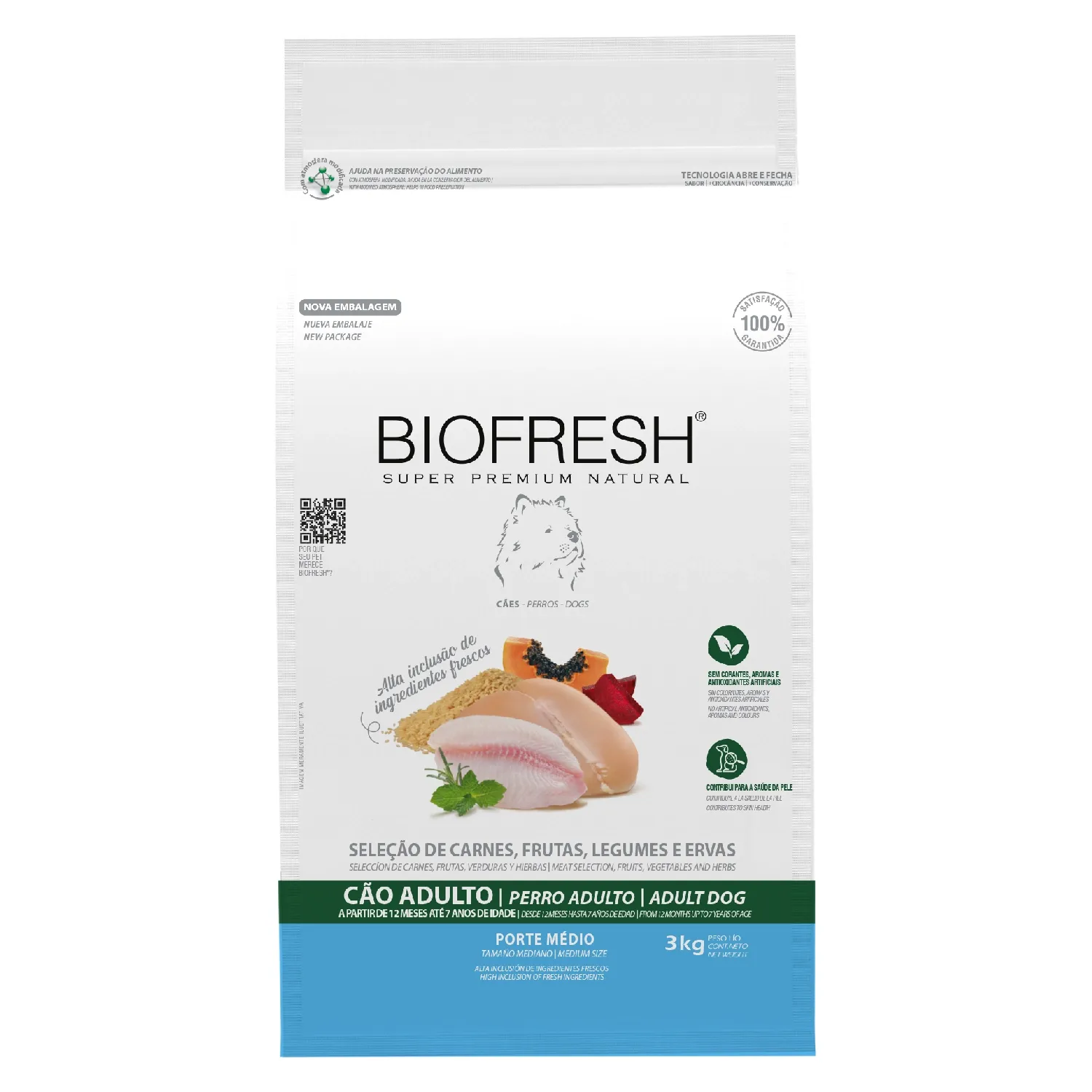 Ração Biofresh Cães Adultos Raças Médias
