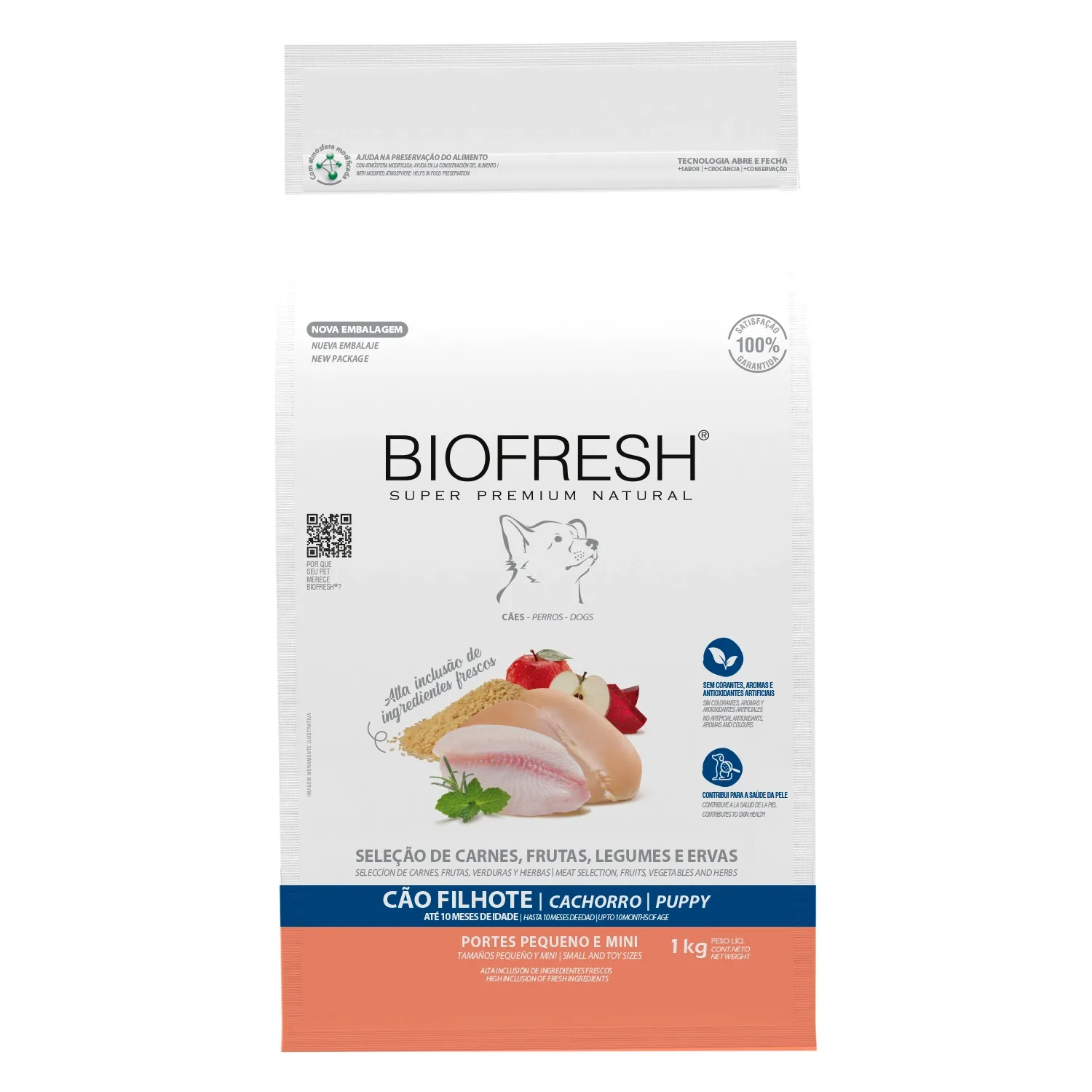 Ração Biofresh Cães Filhotes Raças Pequenas e Minis
