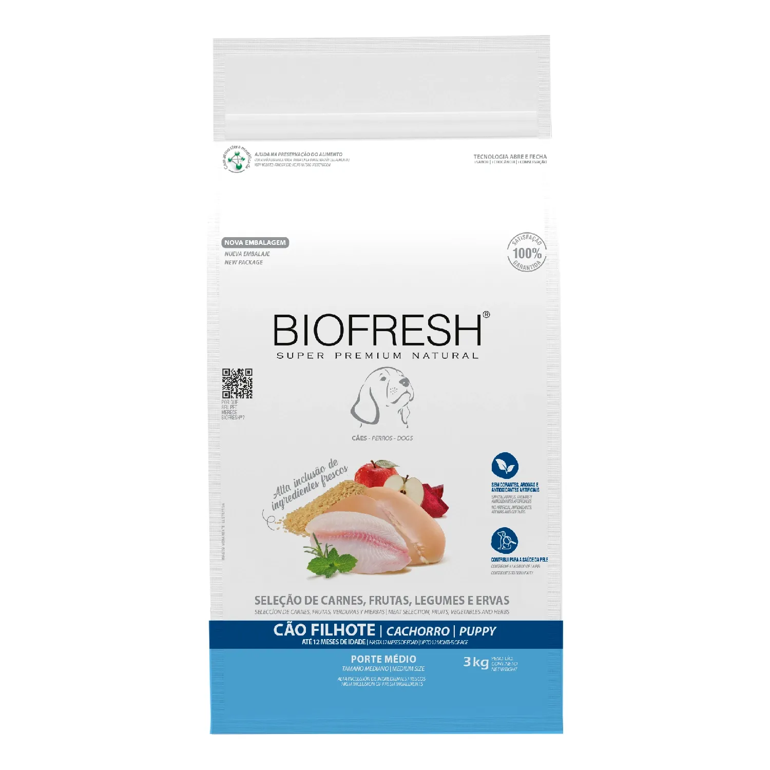 Ração Biofresh Cães Filhotes Raças Médias