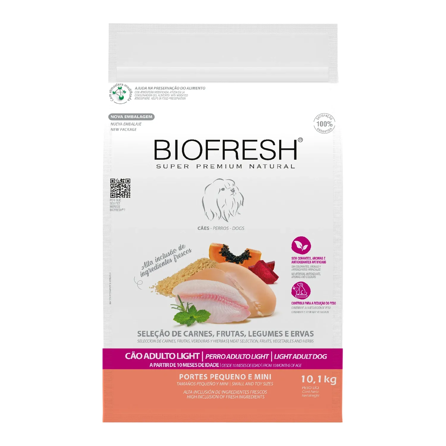 Ração Biofresh Light Cães Adultos Raças Pequenas e Minis