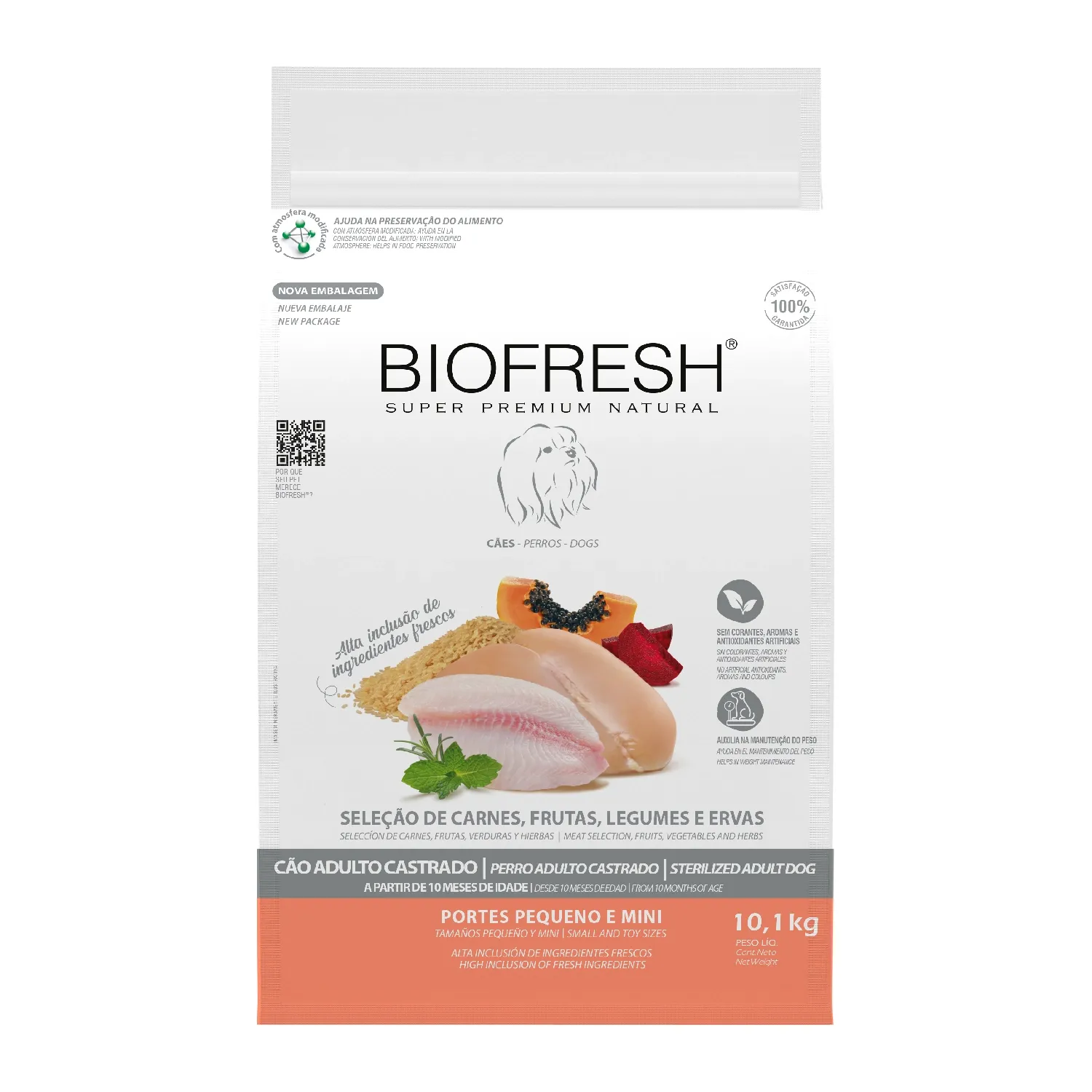 Ração Biofresh Cães Castrados Raças Pequenas e Minis